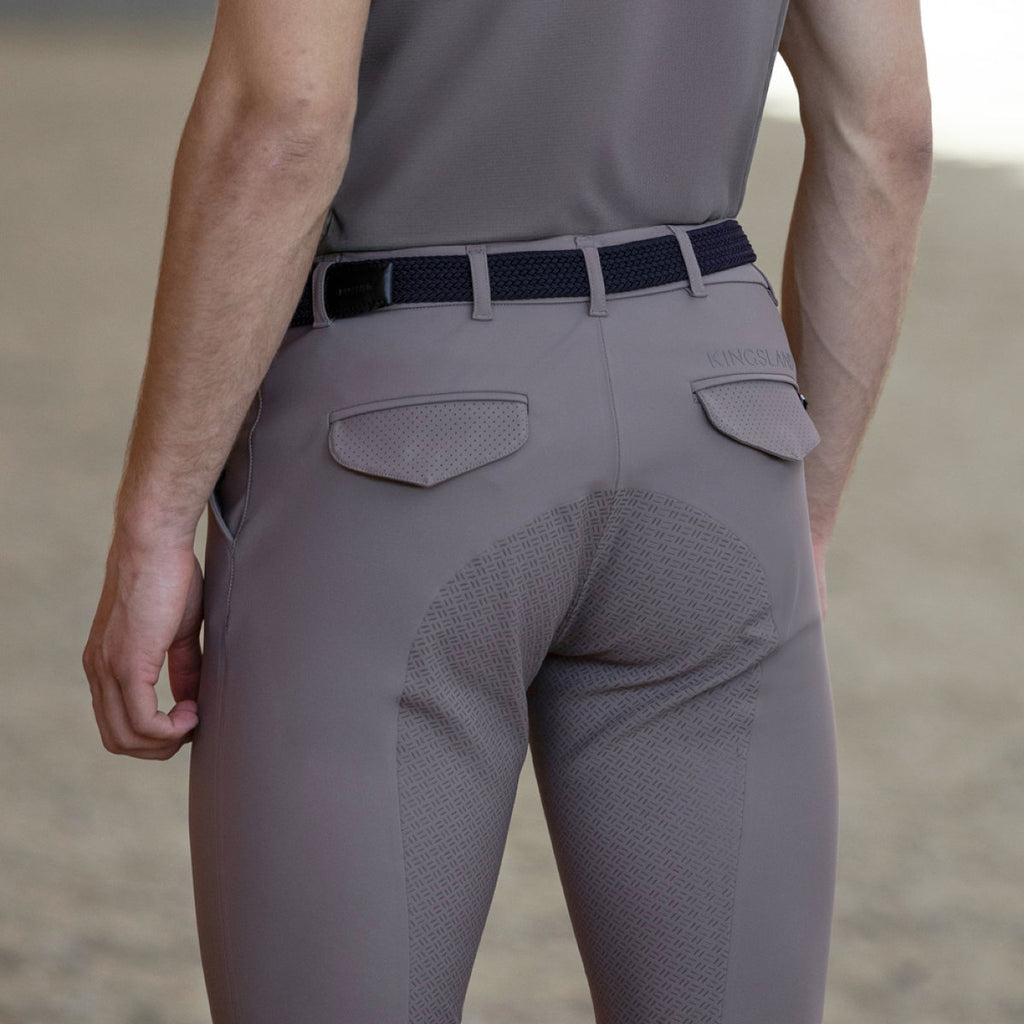 Kingsland Pantalon d'Équitation KLKoa Seamless Full Grip Brown Iron