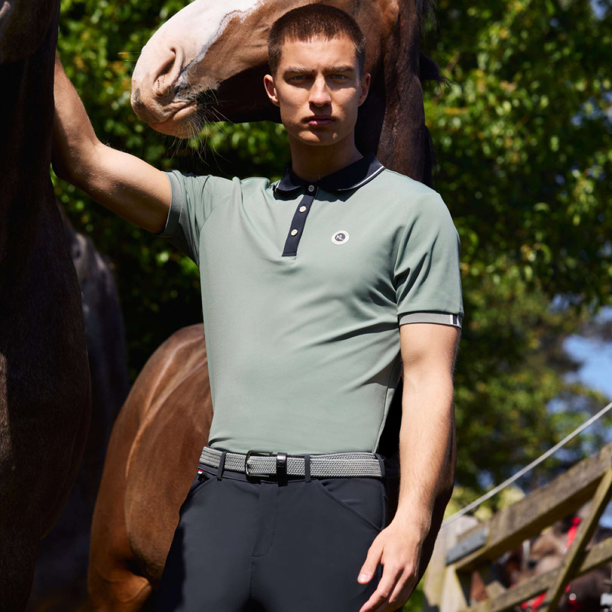 Kingsland Polo KLLorenzo Hommes Green Agave