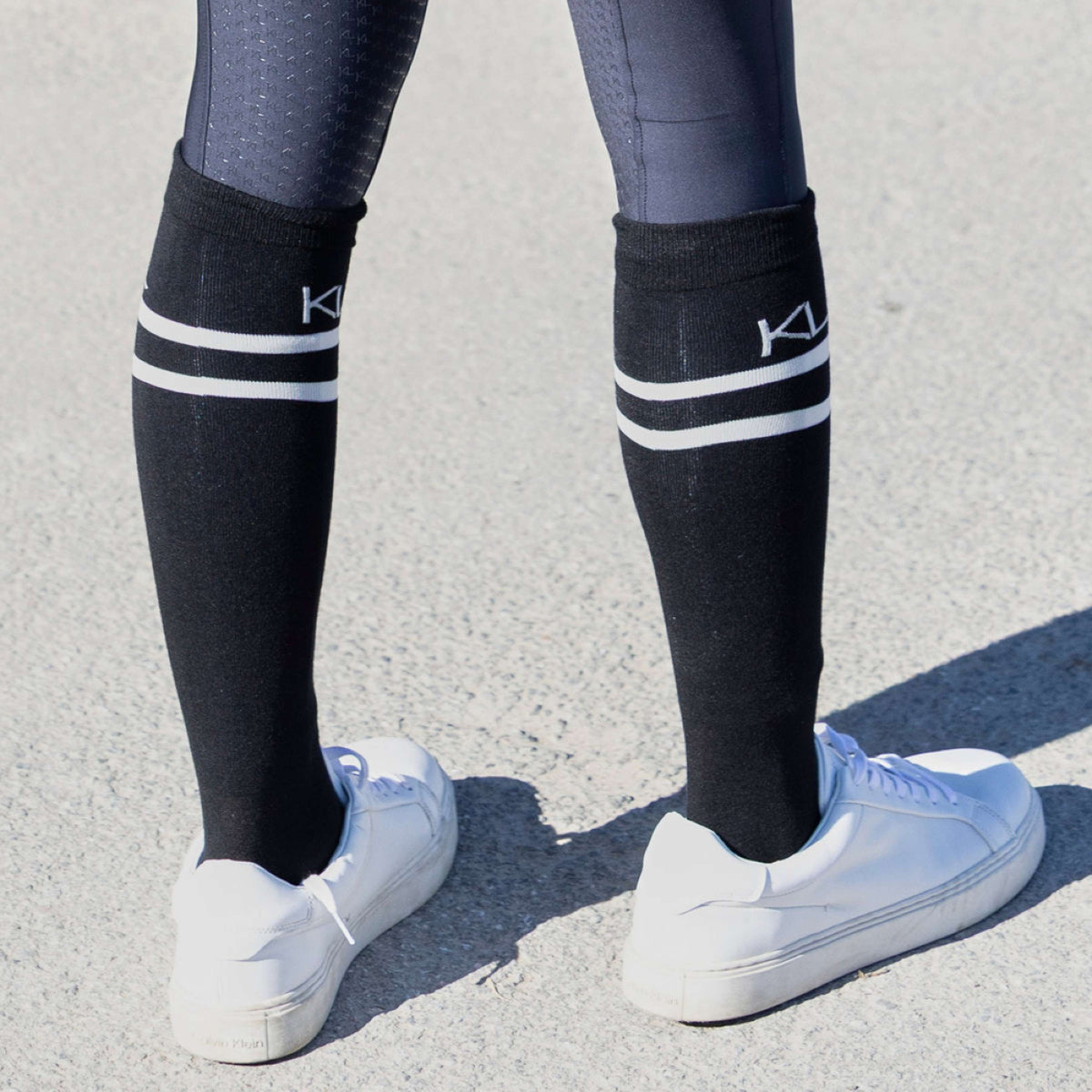 Kingsland Chaussettes d'Équitation KLLizette Coolmax Noir