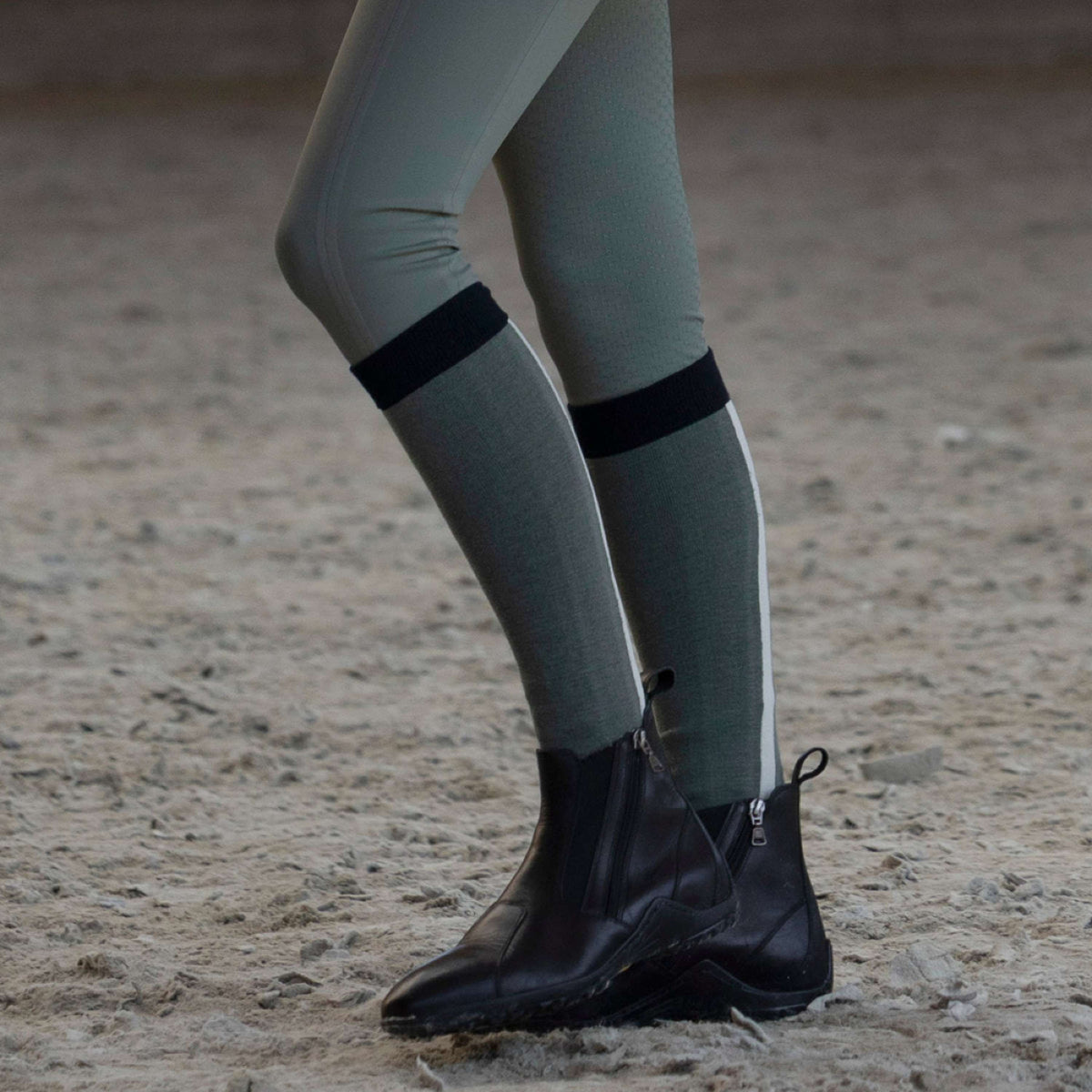 Kingsland Chaussettes d'Équitation KLLaura Coolmax 2-Pack Green Agave