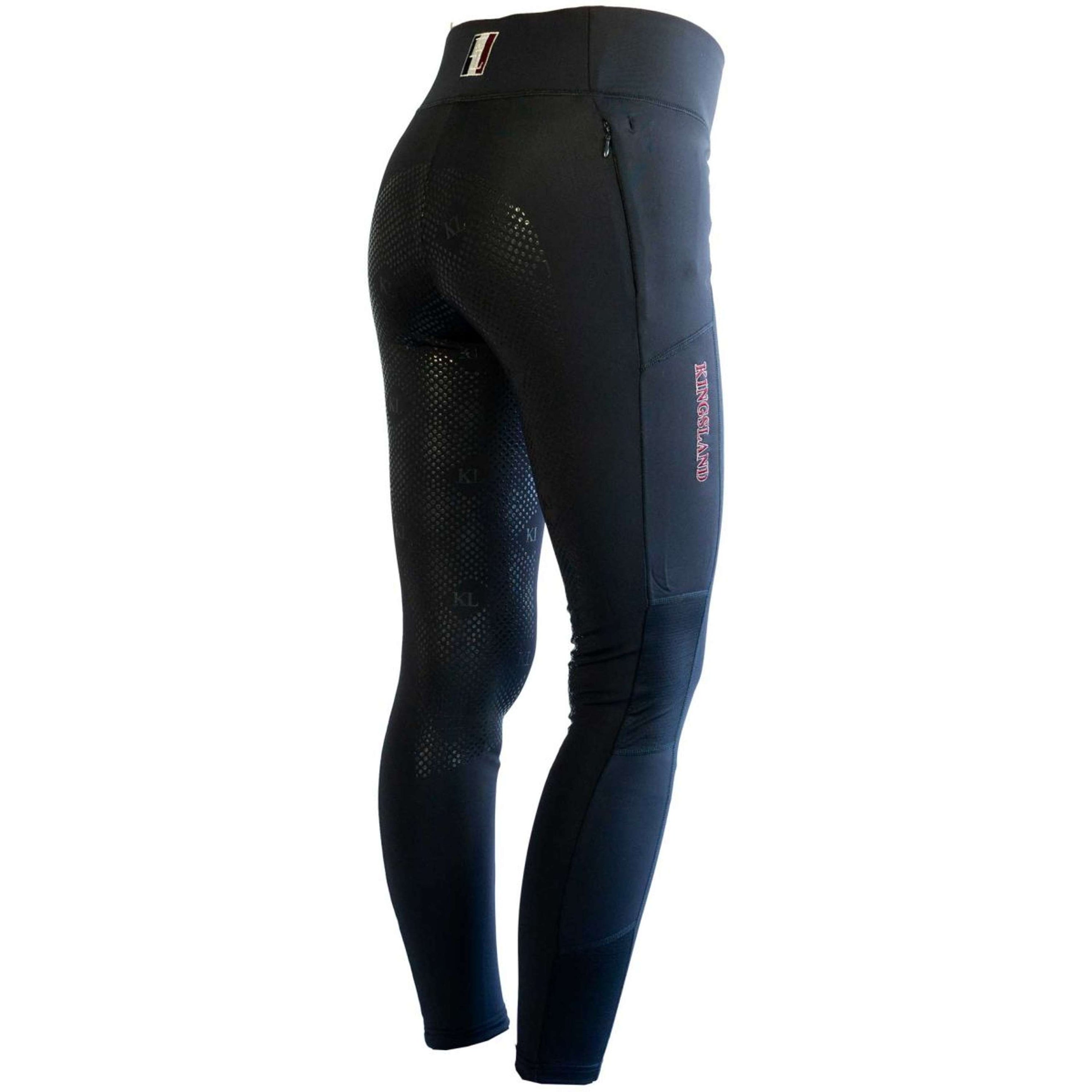 Kingsland Pantalon d'Équitation Katinka Full Grip F-Tec2 Marin