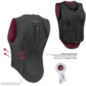 Komperdell Gilet de Protection Flexfit Mince Noir/Bordeaux
