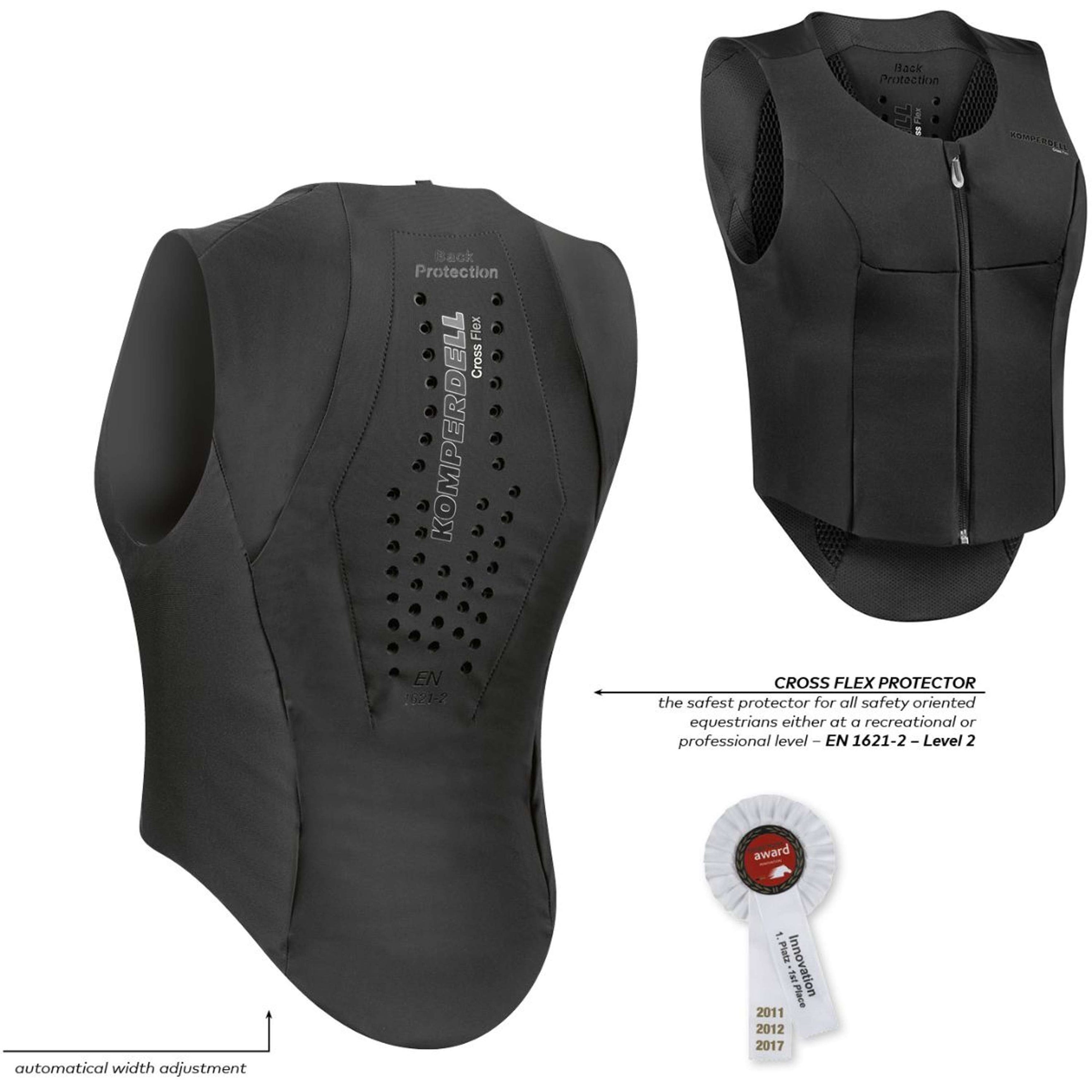 Komperdell Gilet de Protection Flexfit Mince Noir/Gris Komperdell Gilet de Protection Flexfit Mince Noir/Gris