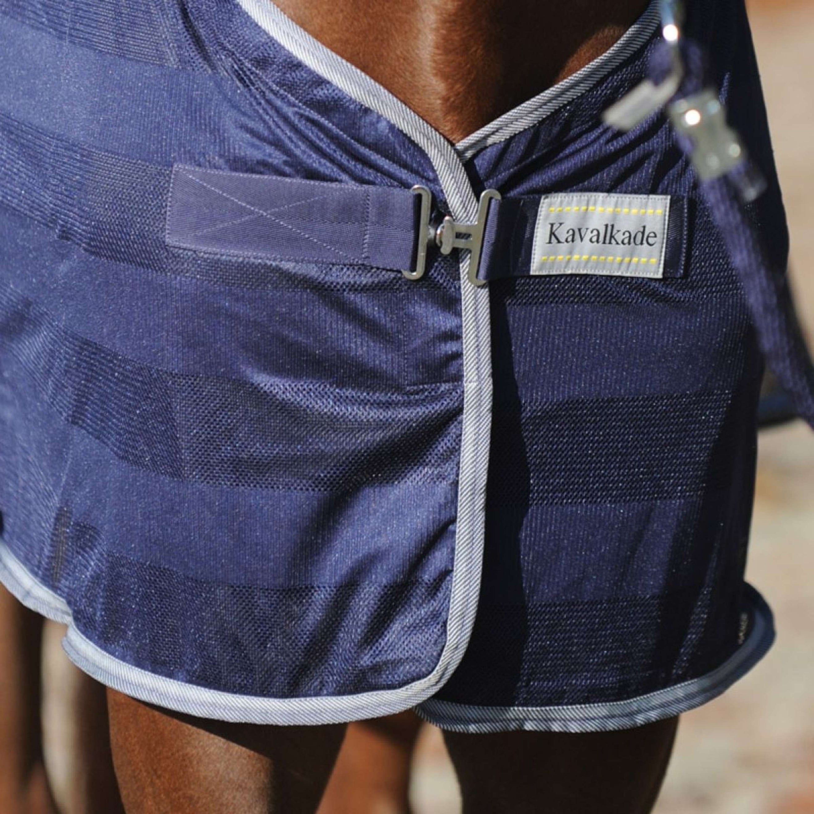 Kavalkade Couverture Anti-Mouches Stripe Marin Kavalkade Couverture Anti-Mouches Stripe Marin