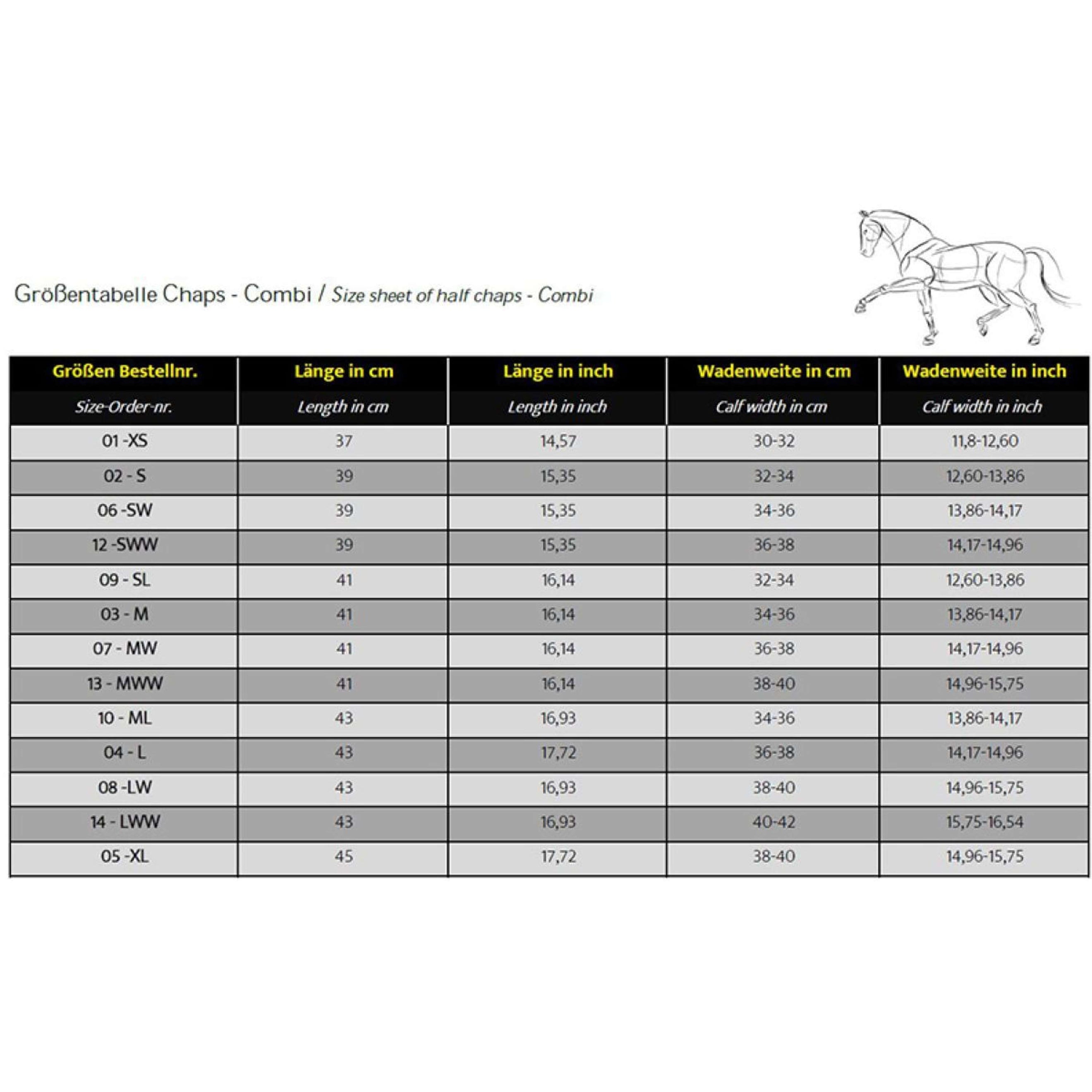 Kavalkade Chaps Combi Noir Kavalkade Chaps Combi Noir