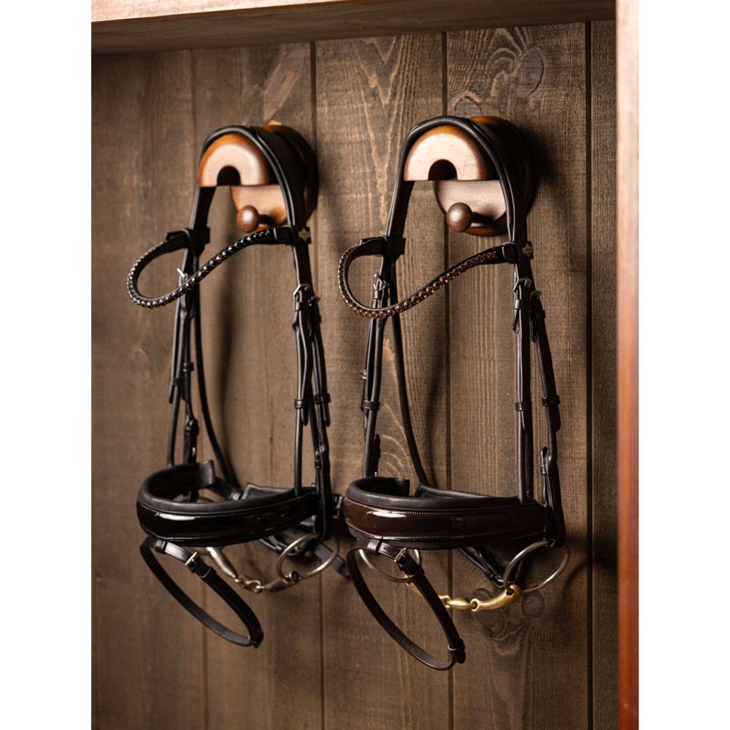 LeMieux Bride Kudos Patent Dressage Marron