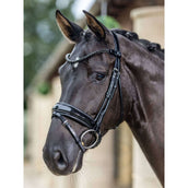 LeMieux Bride Kudos Patent Dressage Noir