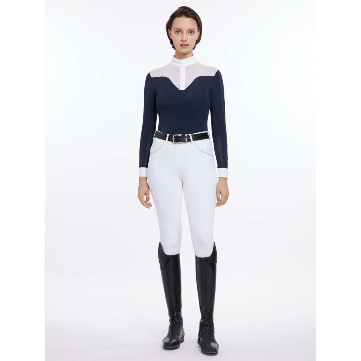 LeMieux T-shirt de Concours Emily Longues Manches SS25 Marin