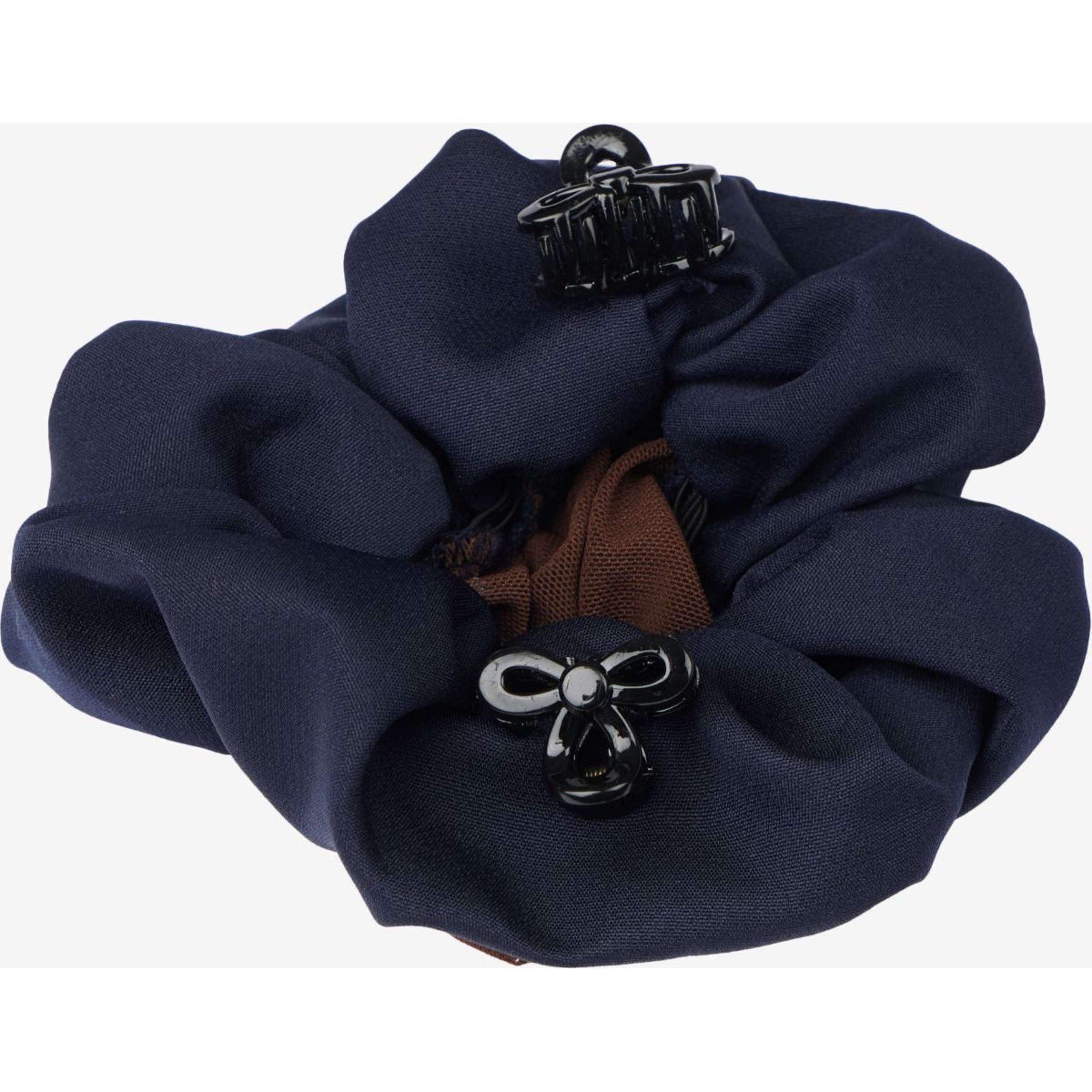 LeMieux Filet à Cheveux Scrunchie Marine/Marron