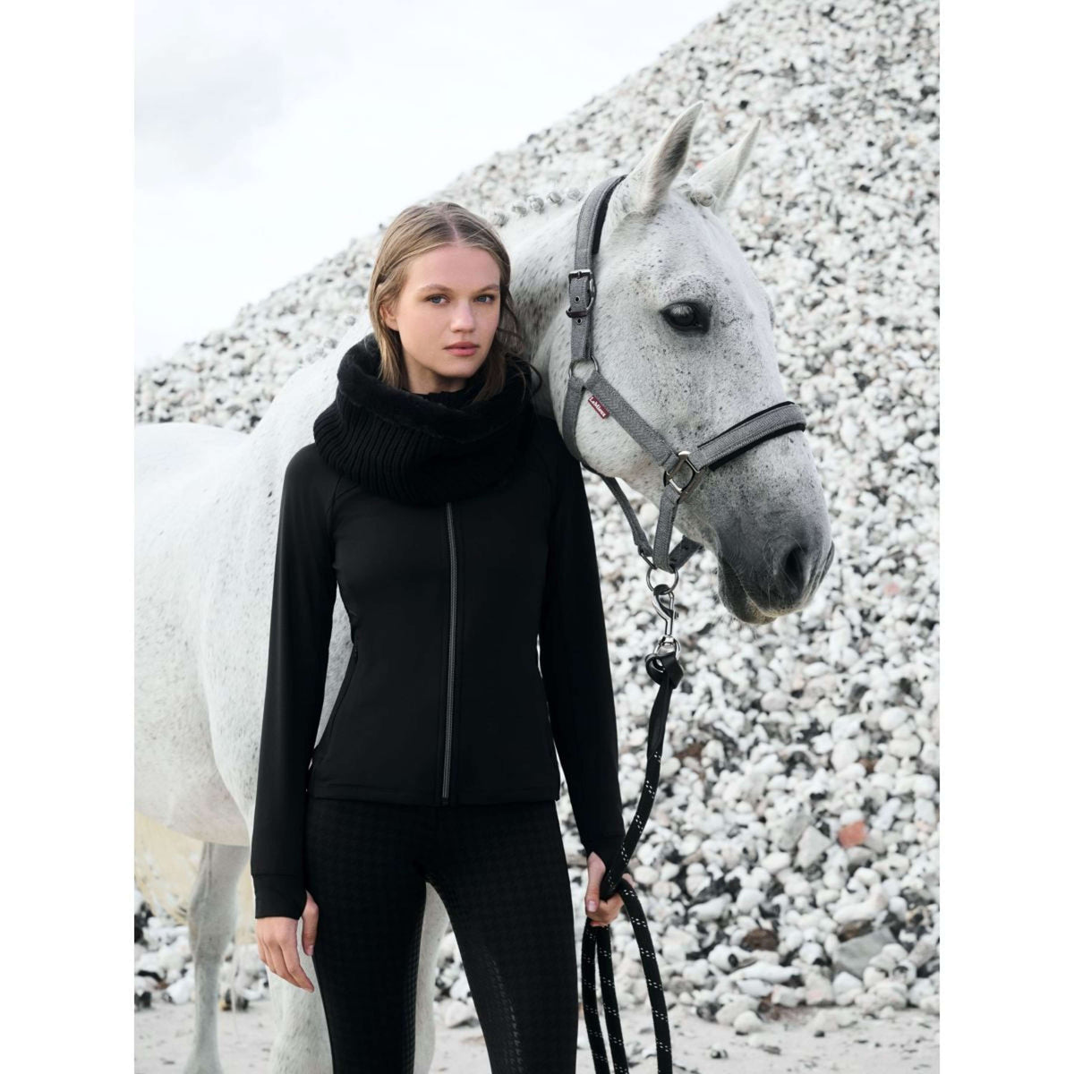 LeMieux Echarpe Aspen Fleece Noir