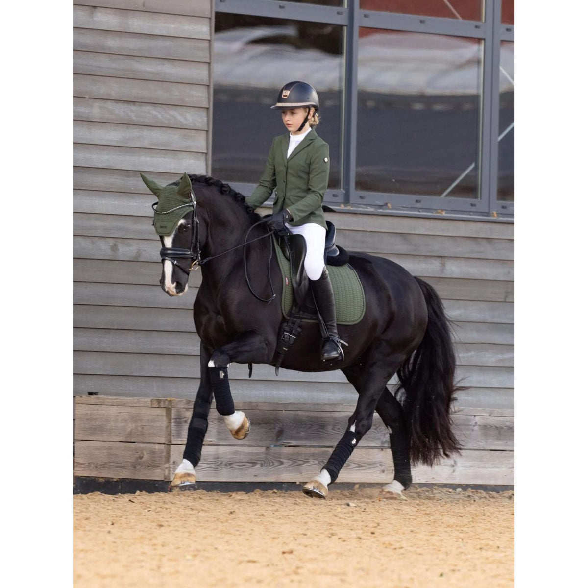 LeMieux Tapis de Selle Essence Dressage Pine Green