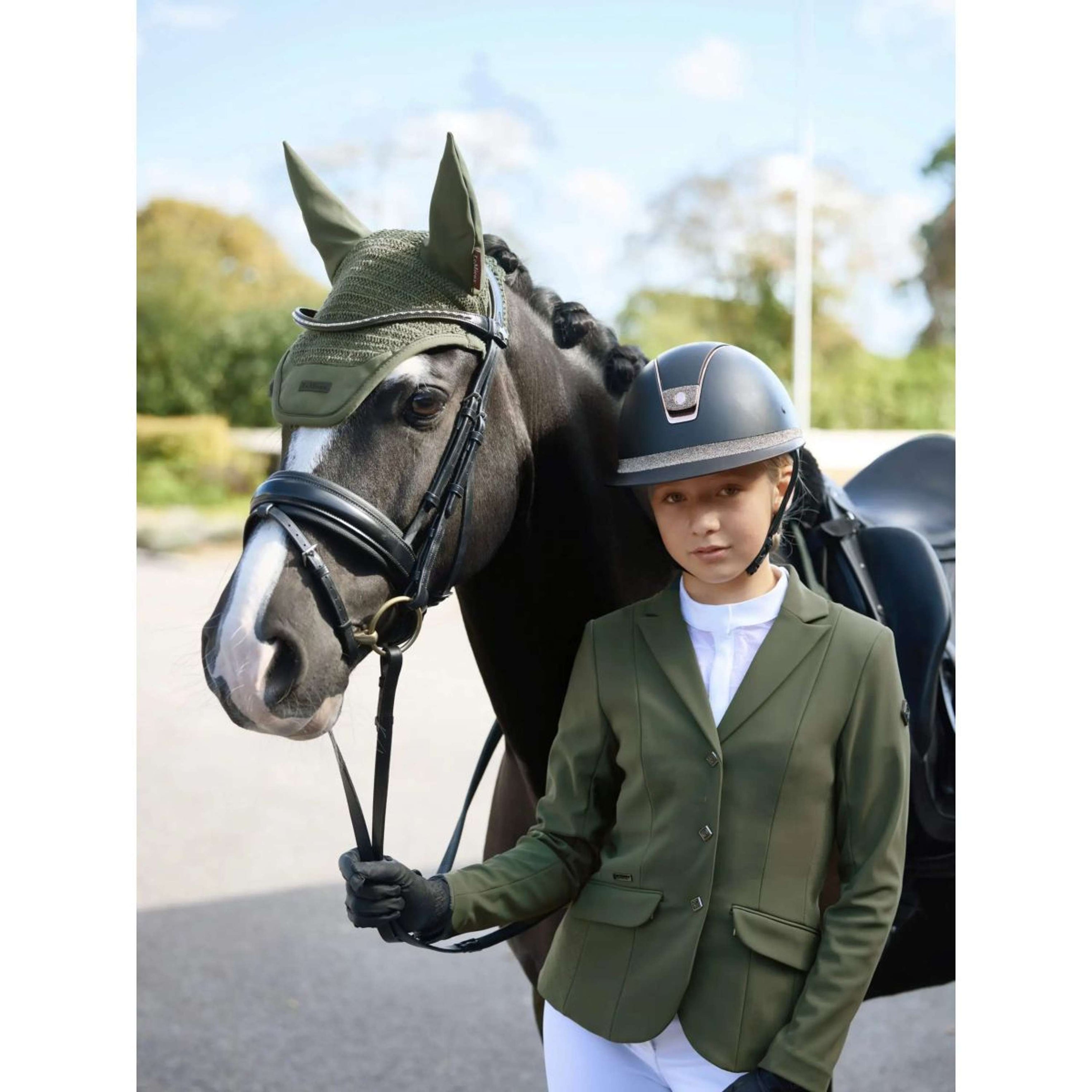 LeMieux Bonnet Anti-Mouches Essence Pine Green LeMieux Bonnet Anti-Mouches Essence Pine Green