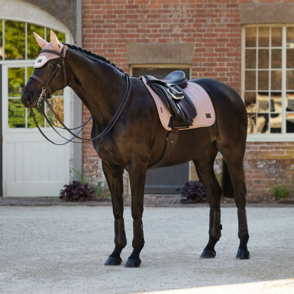 LeMieux Tapis de Selle Heritage Herringbone Square Dressage Wild Rose
