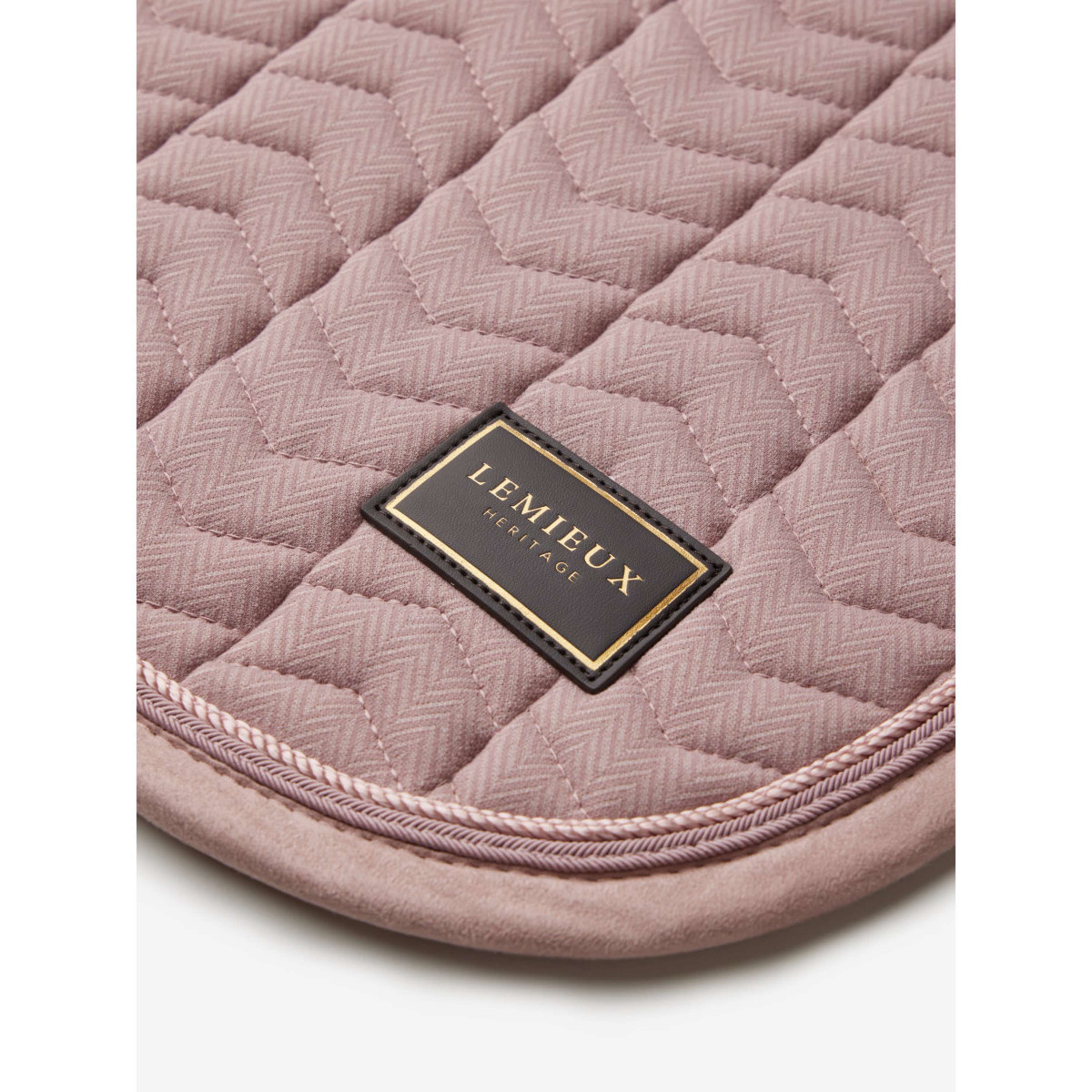 LeMieux Tapis de Selle Heritage Herringbone Square Dressage Wild Rose
