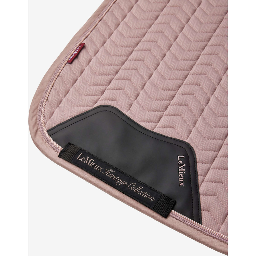 LeMieux Tapis de Selle Heritage Herringbone Square Dressage Wild Rose