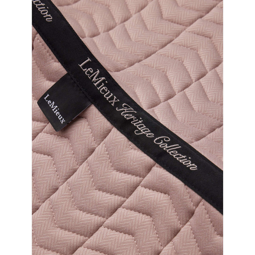 LeMieux Tapis de Selle Heritage Herringbone Square Dressage Wild Rose