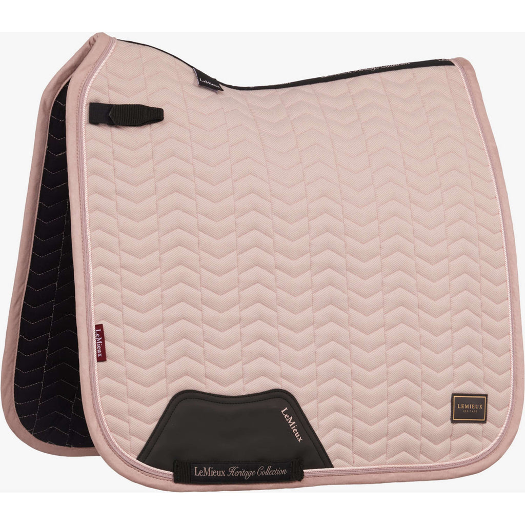 LeMieux Tapis de Selle Heritage Herringbone Square Dressage Wild Rose