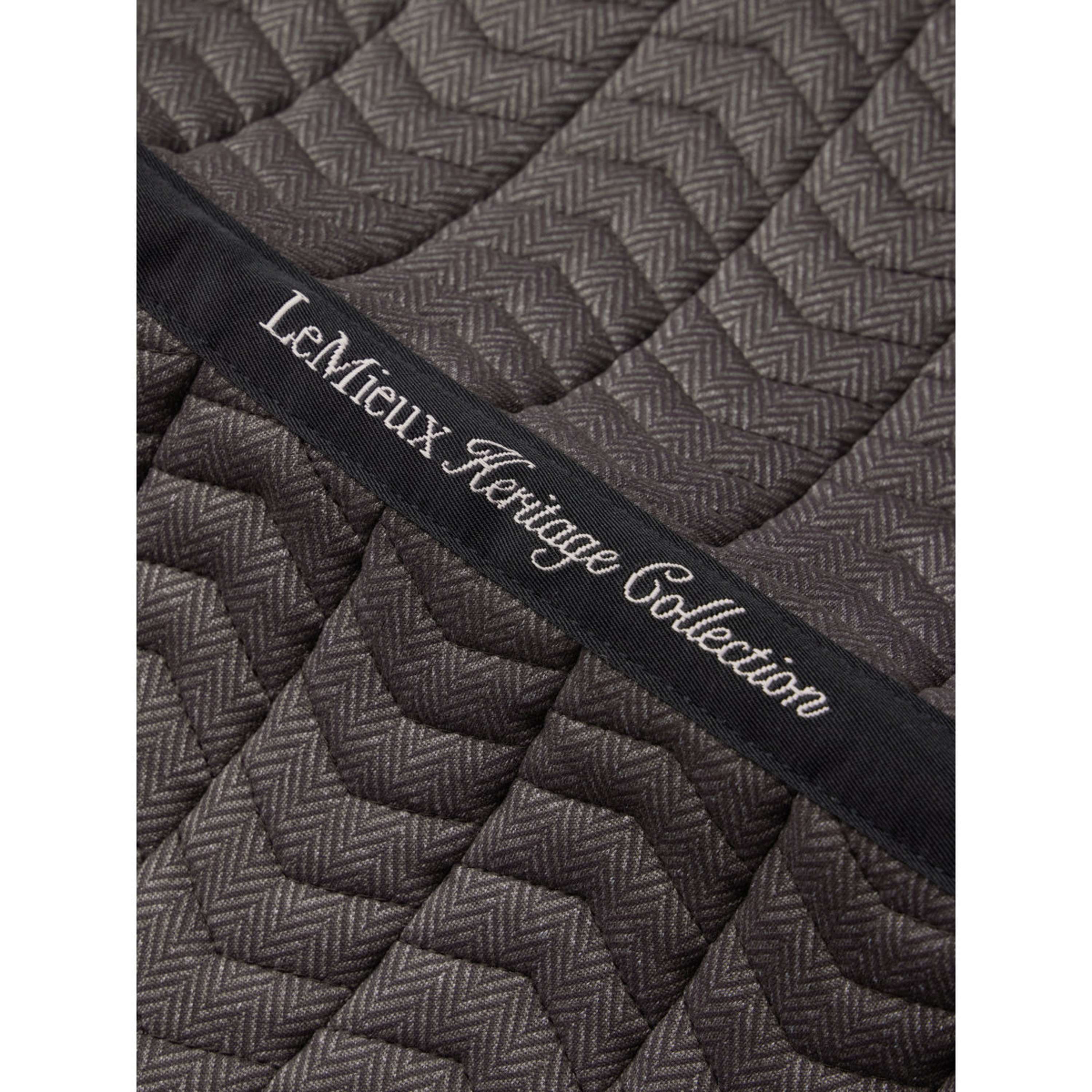 LeMieux Tapis de Selle Heritage Herringbone Square Dressage Cocoa