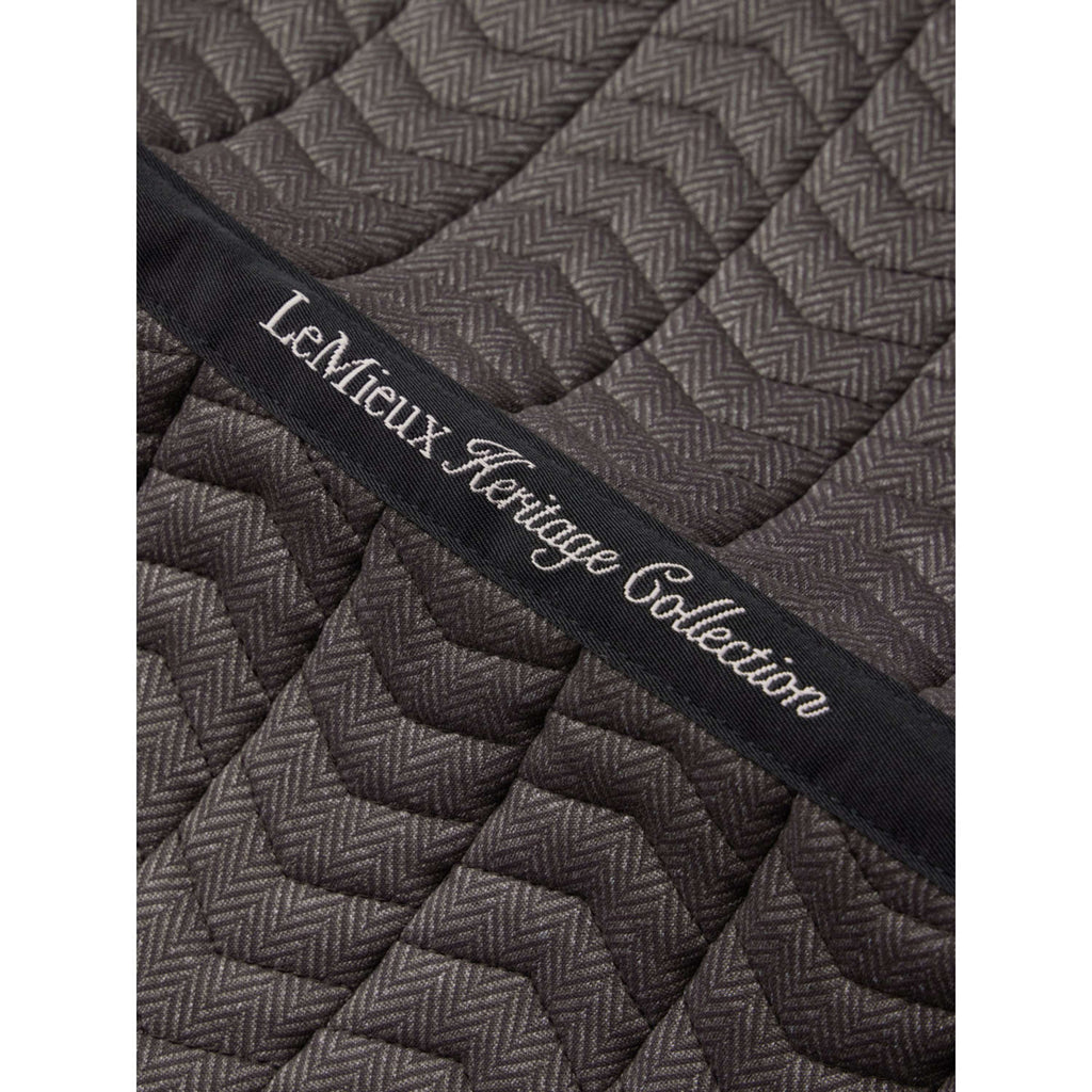 LeMieux Tapis de Selle Heritage Herringbone Square Dressage Cocoa