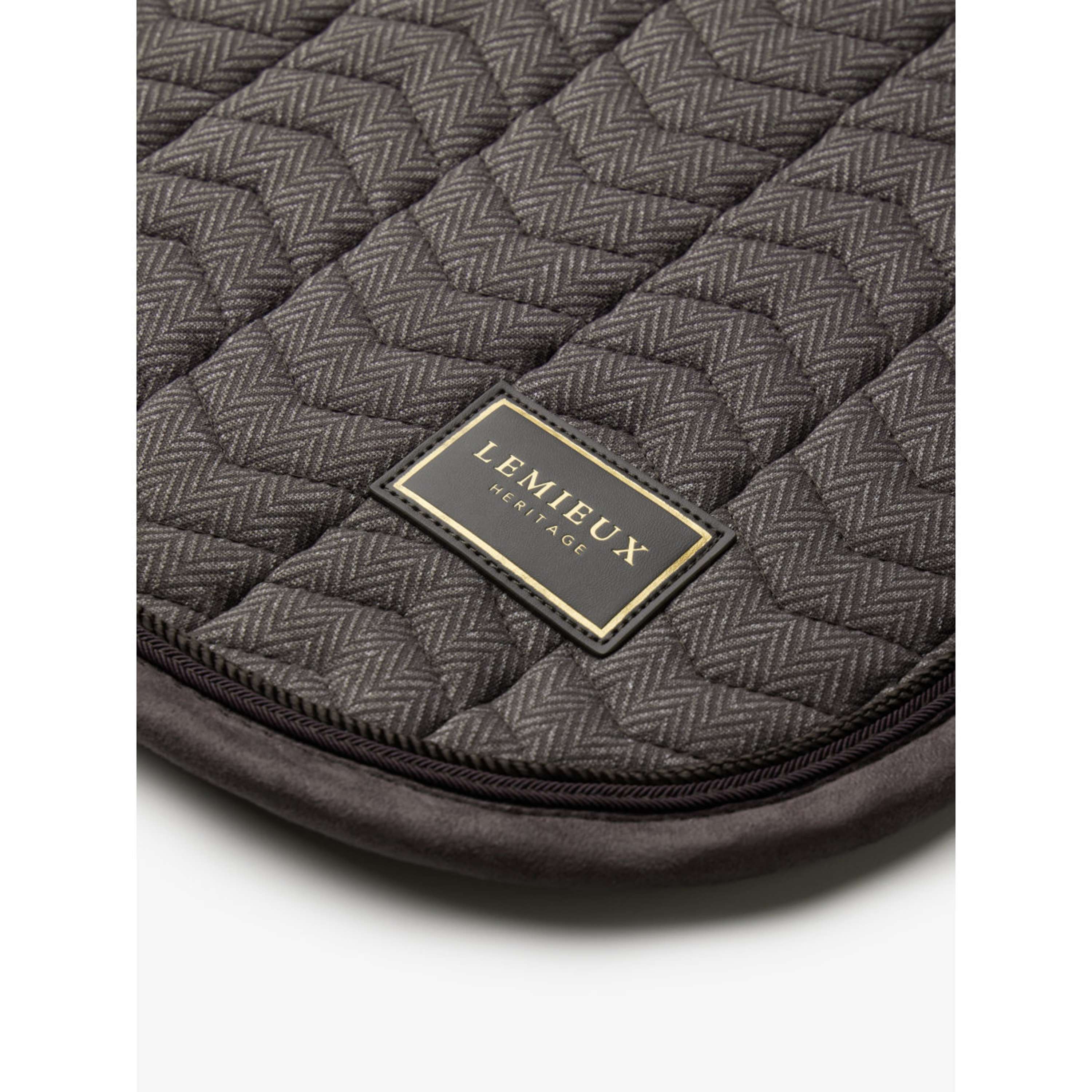 LeMieux Tapis de Selle Heritage Herringbone Square Dressage Cocoa