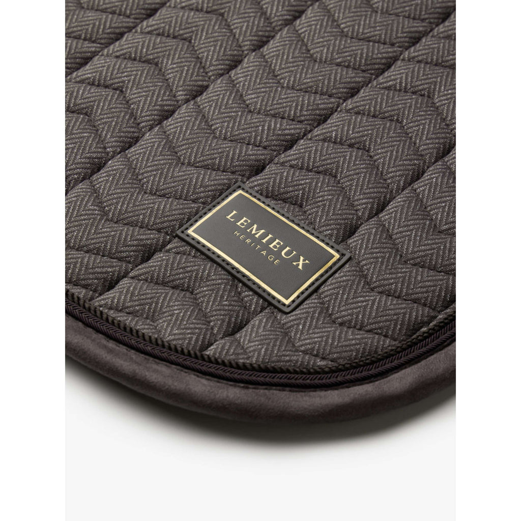 LeMieux Tapis de Selle Heritage Herringbone Square Dressage Cocoa
