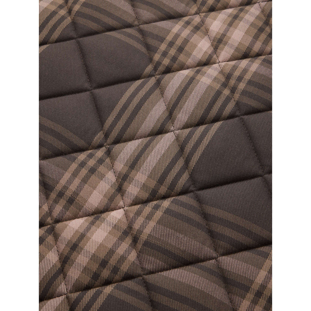 LeMieux Tapis de Selle Heritage Check Square Dressage Cocoa