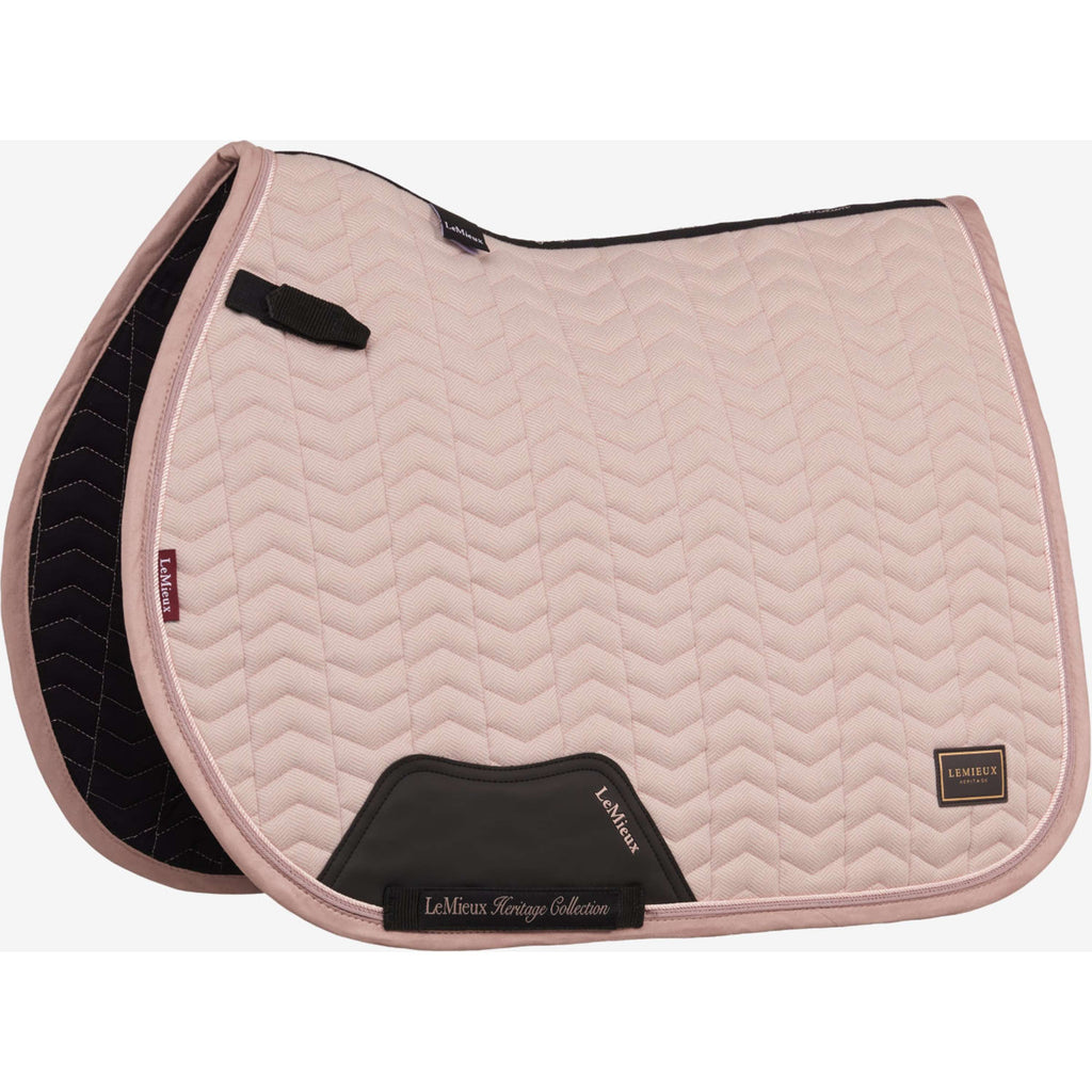 LeMieux Tapis de Selle Heritage Herringbone Square de Saut Wild Rose
