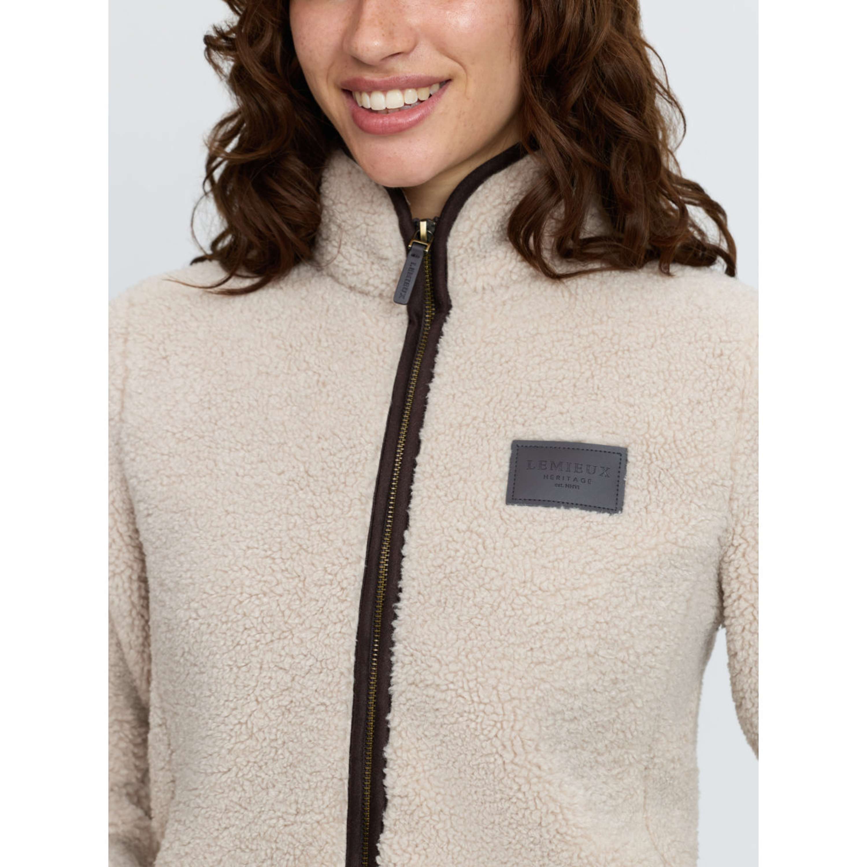LeMieux Veste Heritage Borg Zip Through Pierre