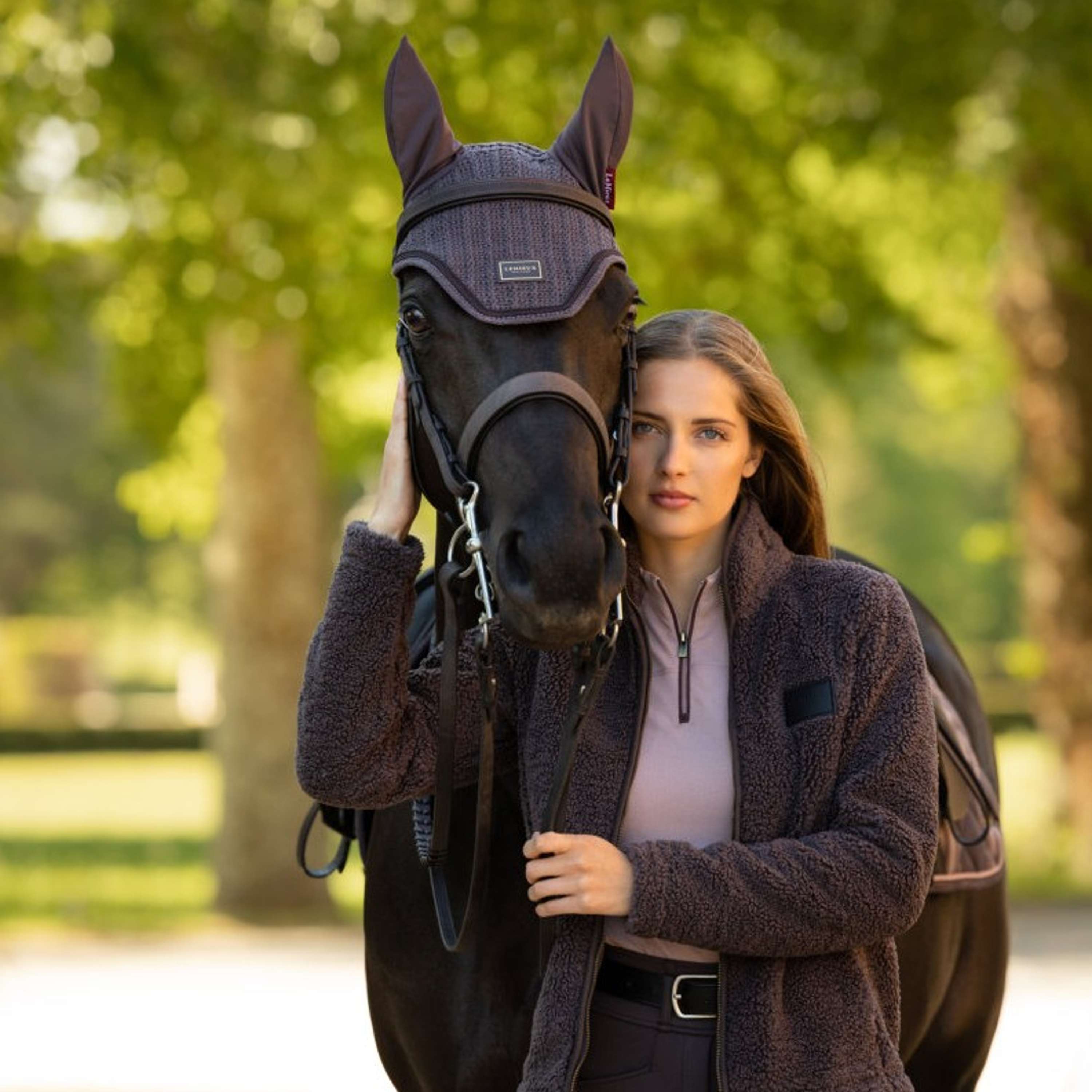 LeMieux Veste Heritage Borg Zip Through Cocoa