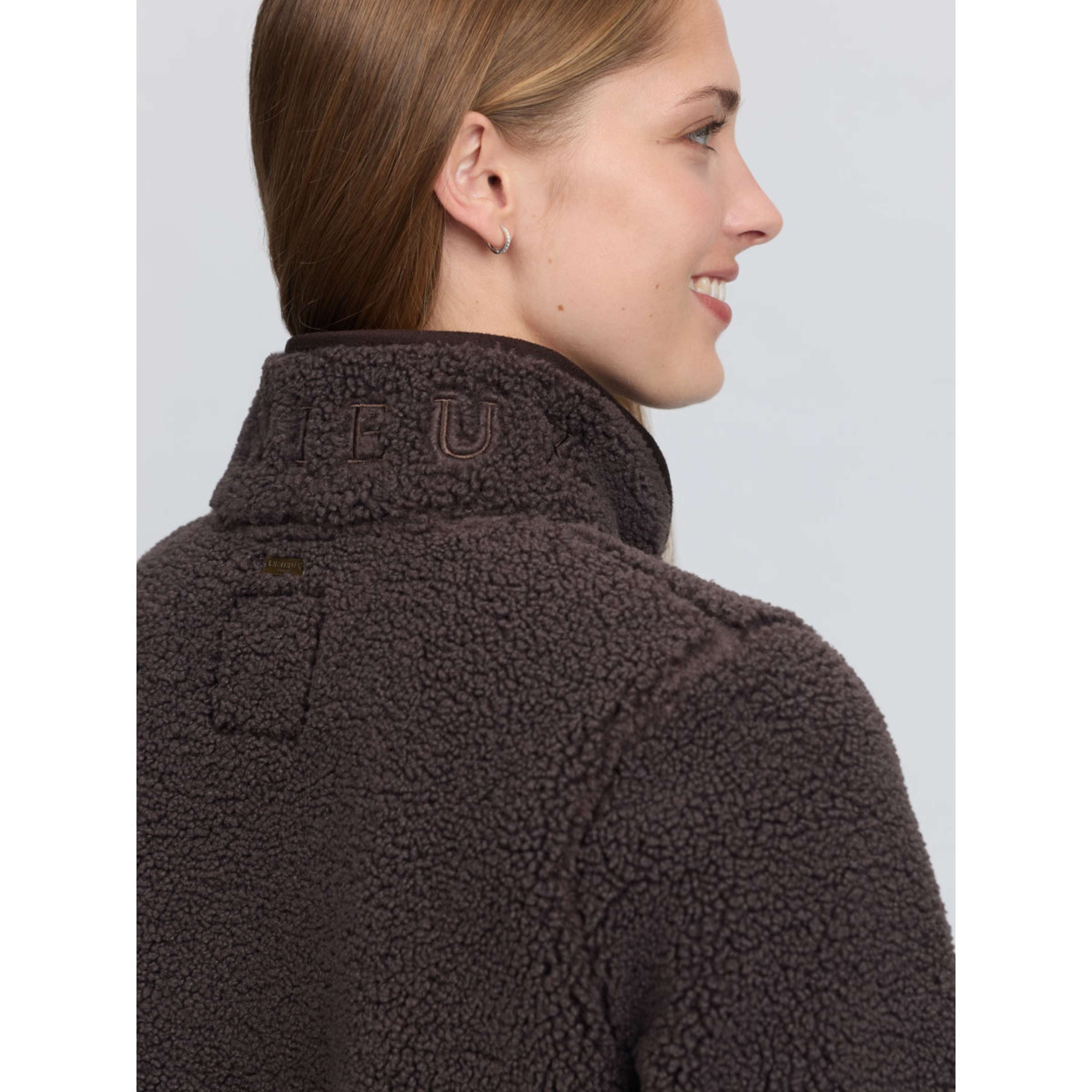 LeMieux Veste Heritage Borg Zip Through Cocoa