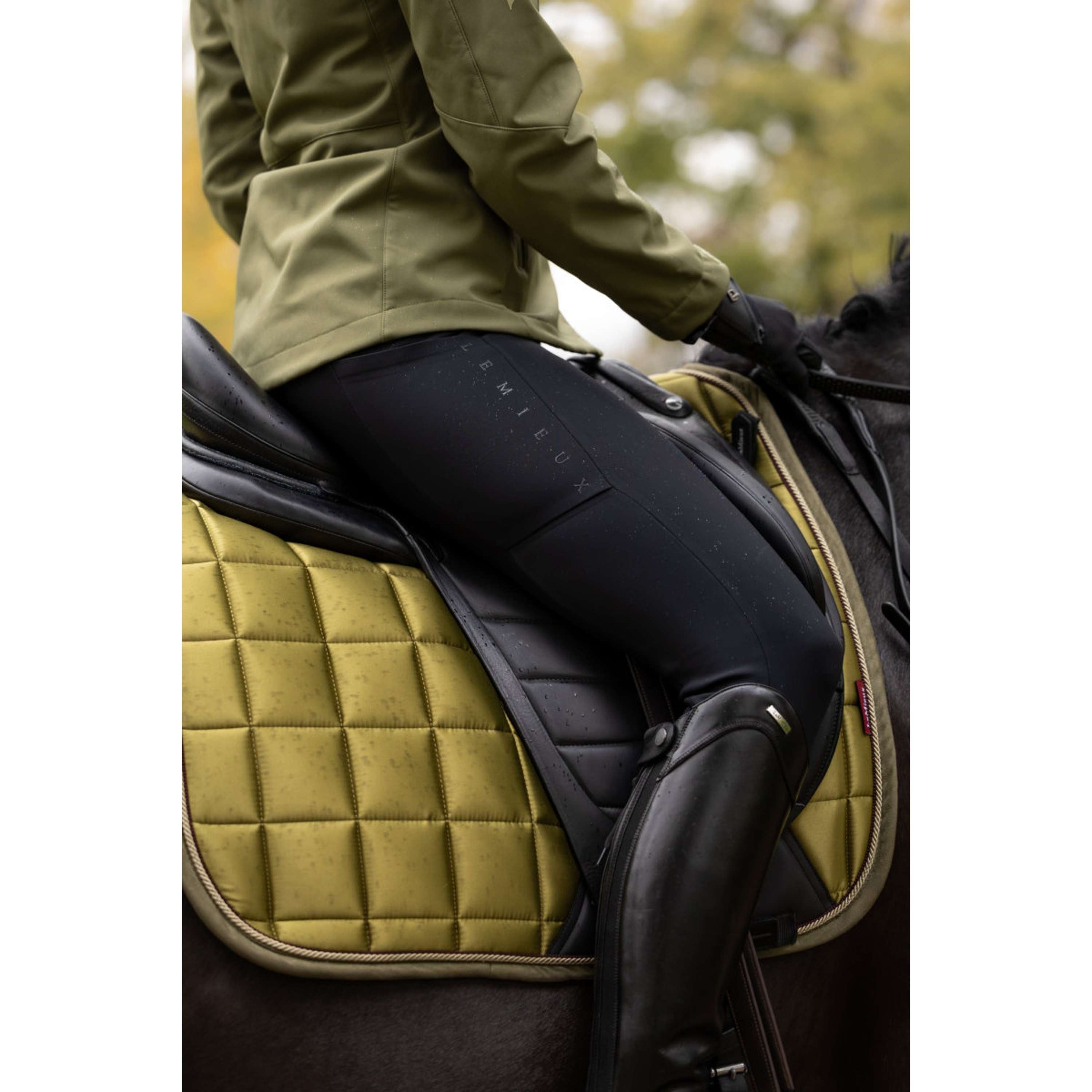 LeMieux Pantalon d'Équitation Stormwear Prise de Genou Noir