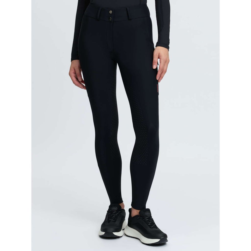 LeMieux Pantalon d'Équitation Stormwear Prise de Genou Noir