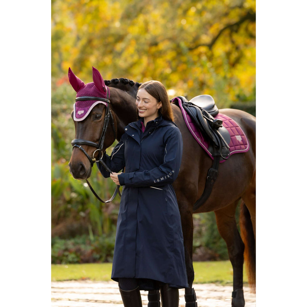 LeMieux Veste Longue Stormwear Performance Riding Marine