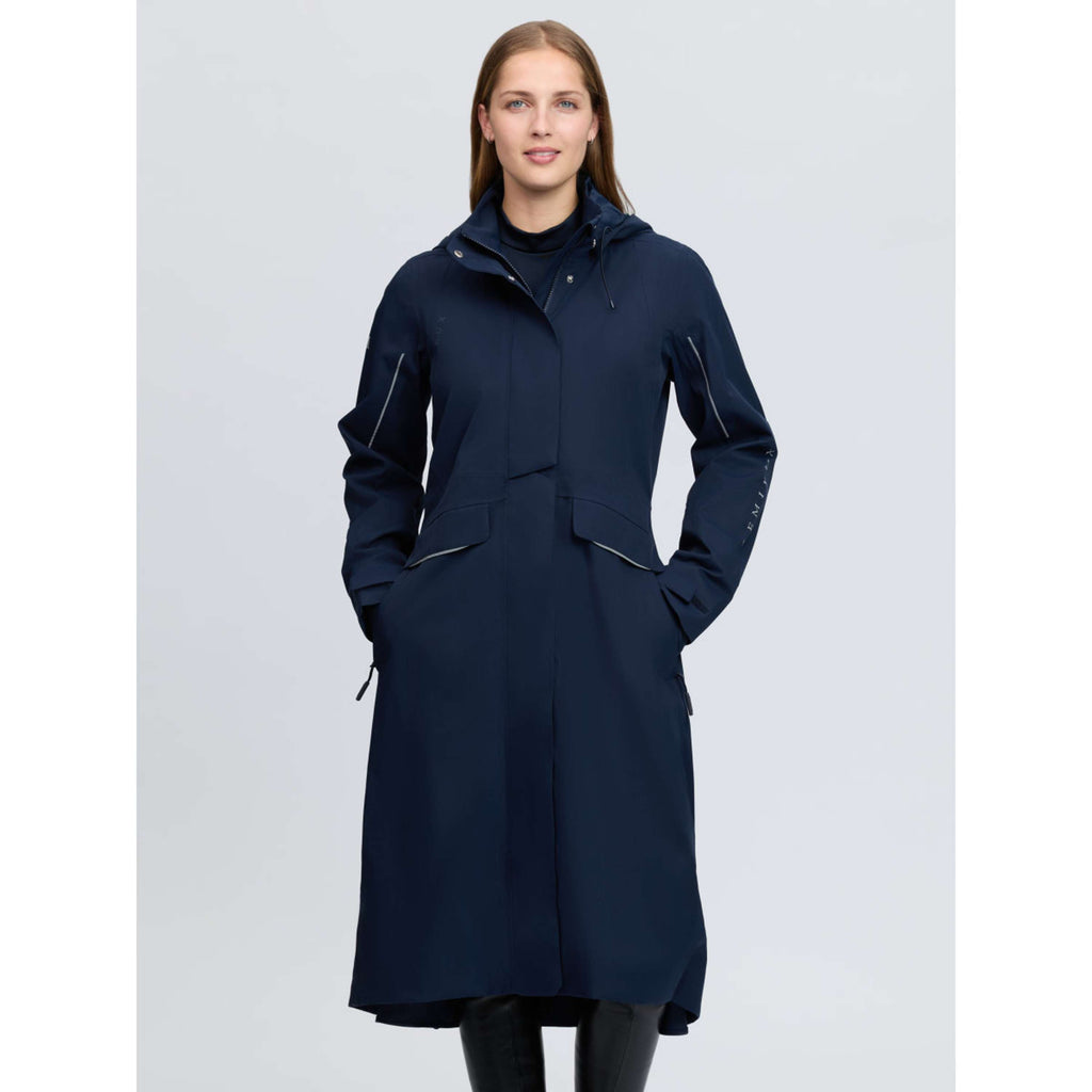 LeMieux Veste Longue Stormwear Performance Riding Marine