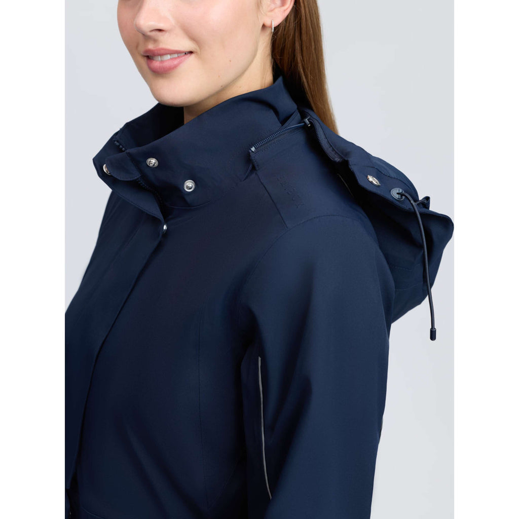 LeMieux Veste Longue Stormwear Performance Riding Marine