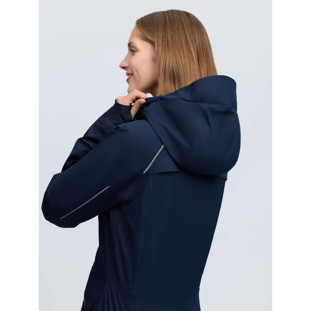LeMieux Veste Longue Stormwear Performance Riding Marine