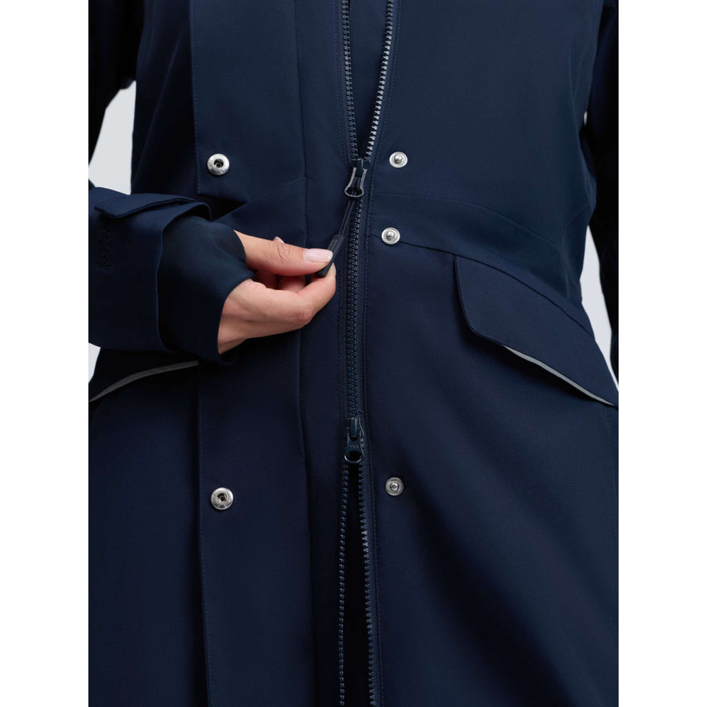 LeMieux Veste Longue Stormwear Performance Riding Marine