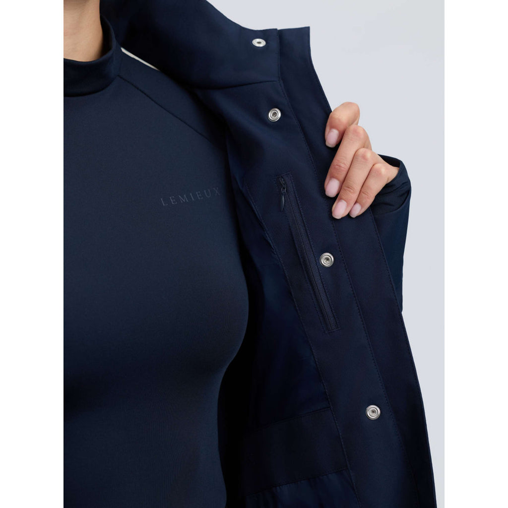 LeMieux Veste Longue Stormwear Performance Riding Marine
