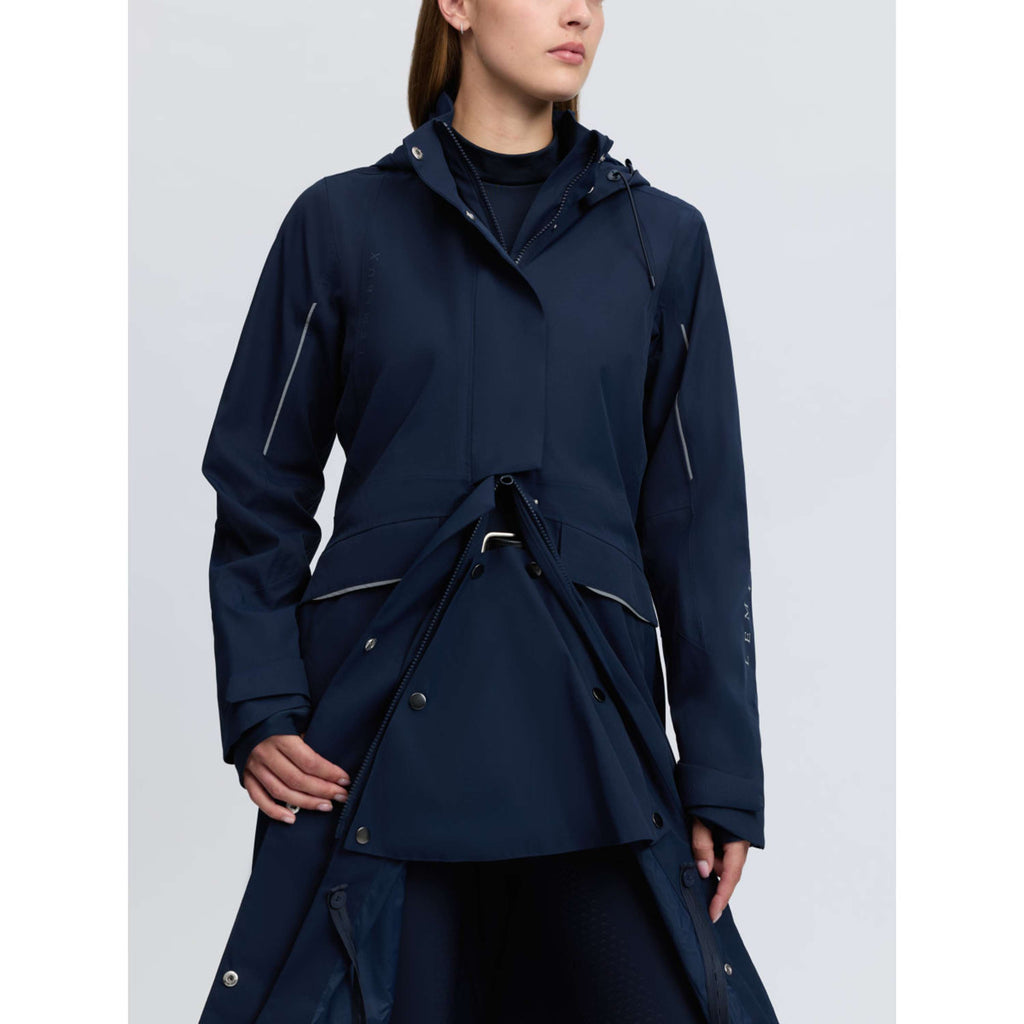 LeMieux Veste Longue Stormwear Performance Riding Marine