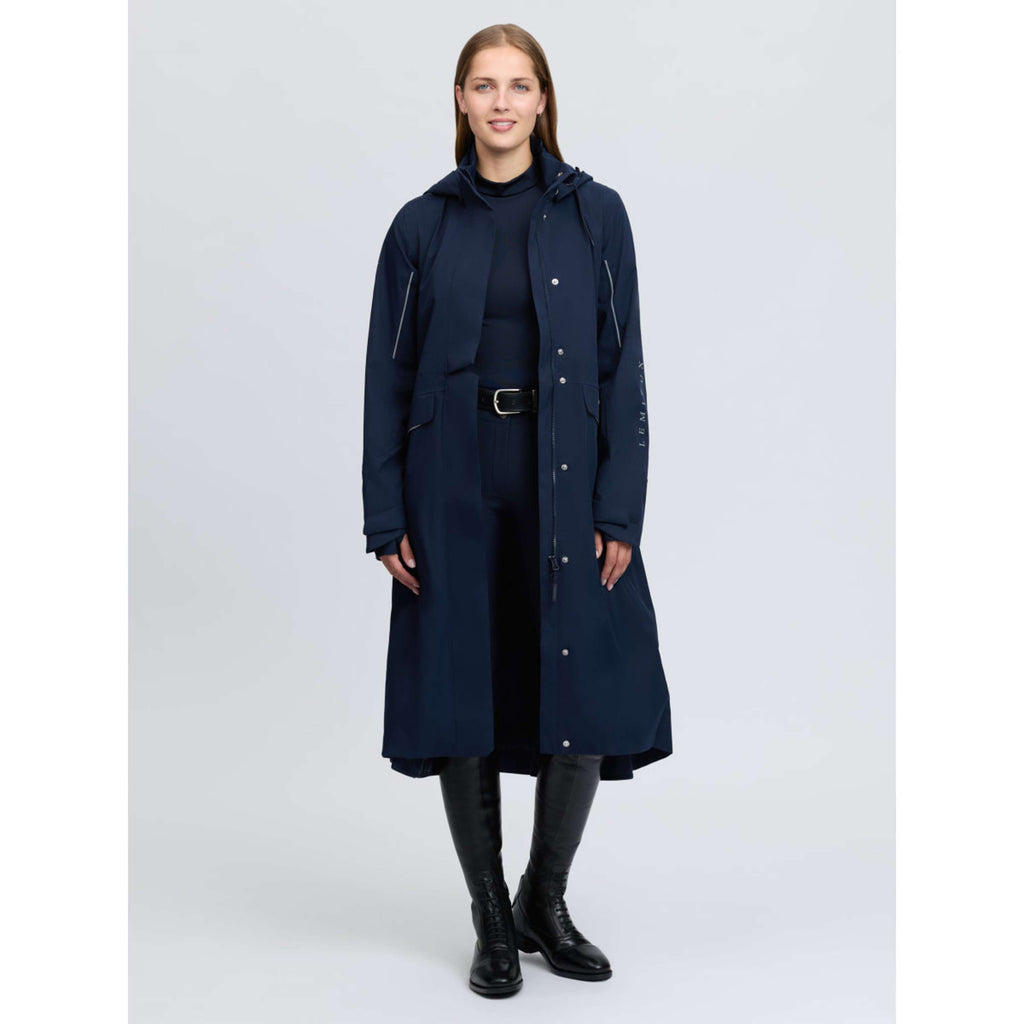 LeMieux Veste Longue Stormwear Performance Riding Marine