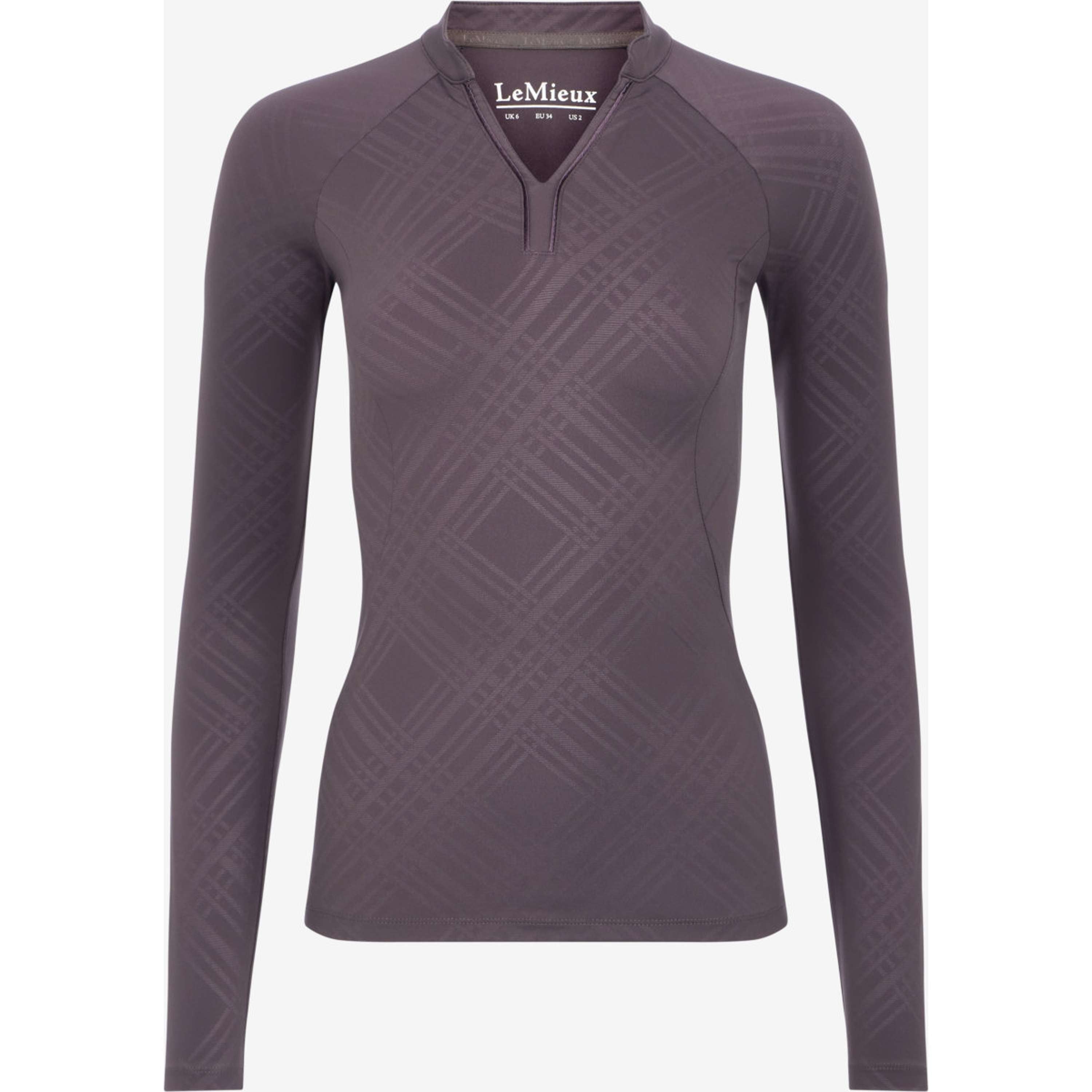 LeMieux Baselayer Heritage Check Longues Manches Cocoa