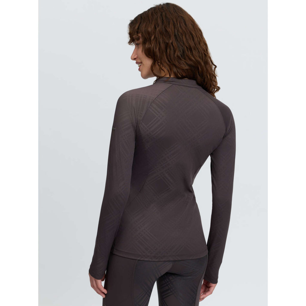 LeMieux Baselayer Heritage Check Longues Manches Cocoa