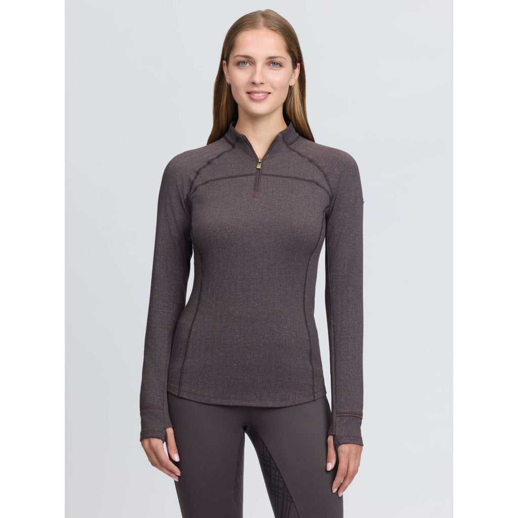 LeMieux Baselayer Heritage Herringbone Cocoa