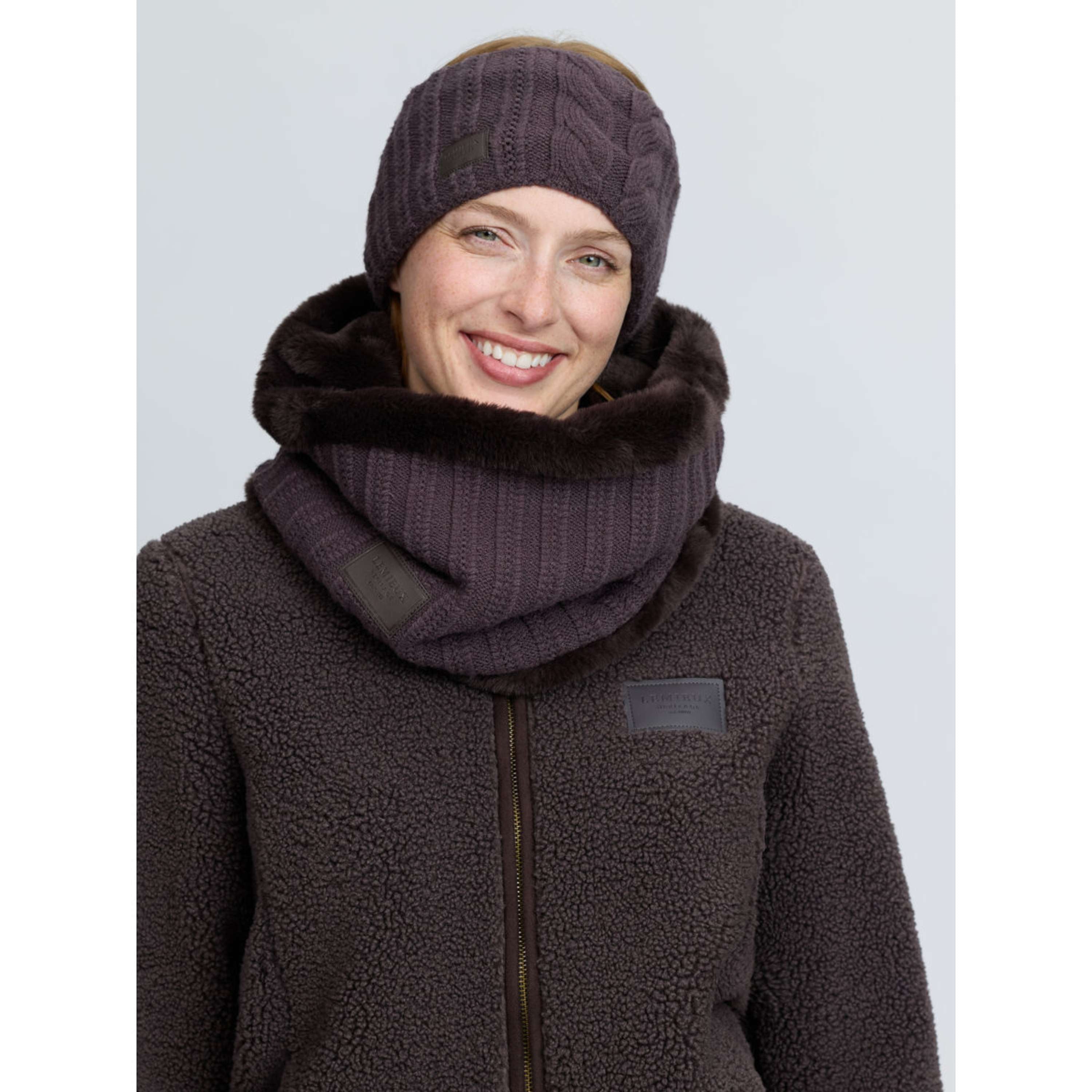 LeMieux Chauffe-Cou Heritage Knitted Cocoa