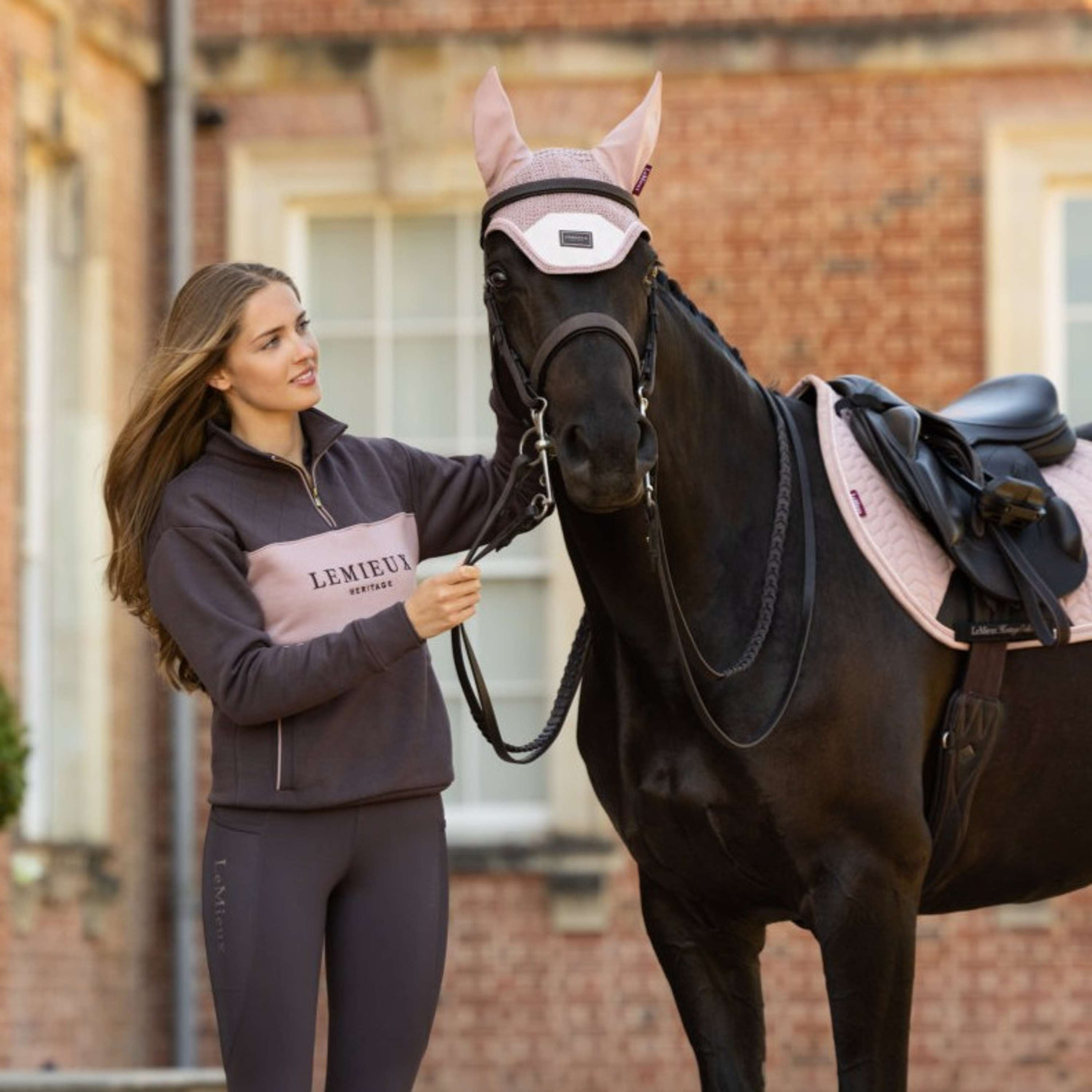 LeMieux Pull Heritage Quarter Zip Cocoa