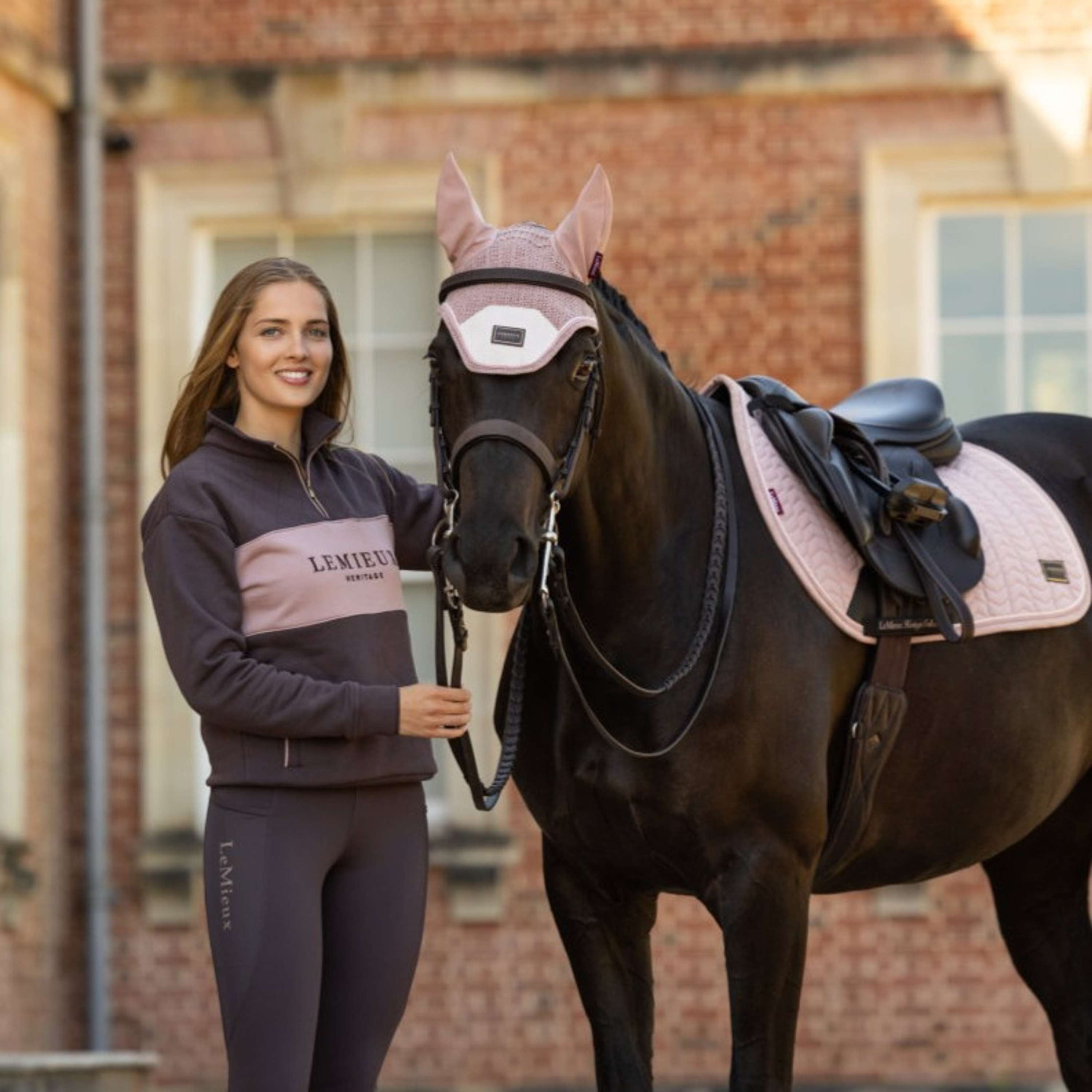 LeMieux Pull Heritage Quarter Zip Cocoa