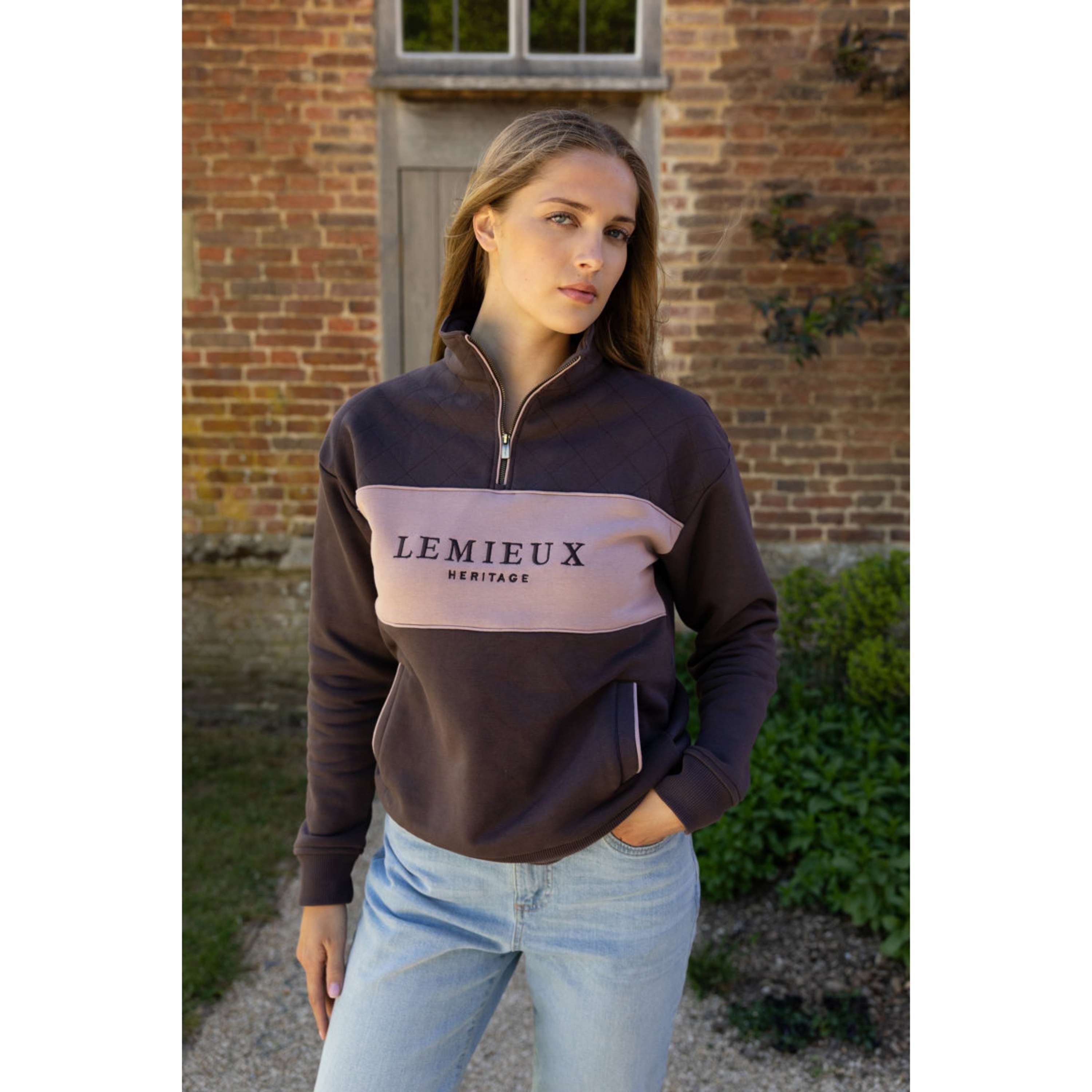 LeMieux Pull Heritage Quarter Zip Cocoa