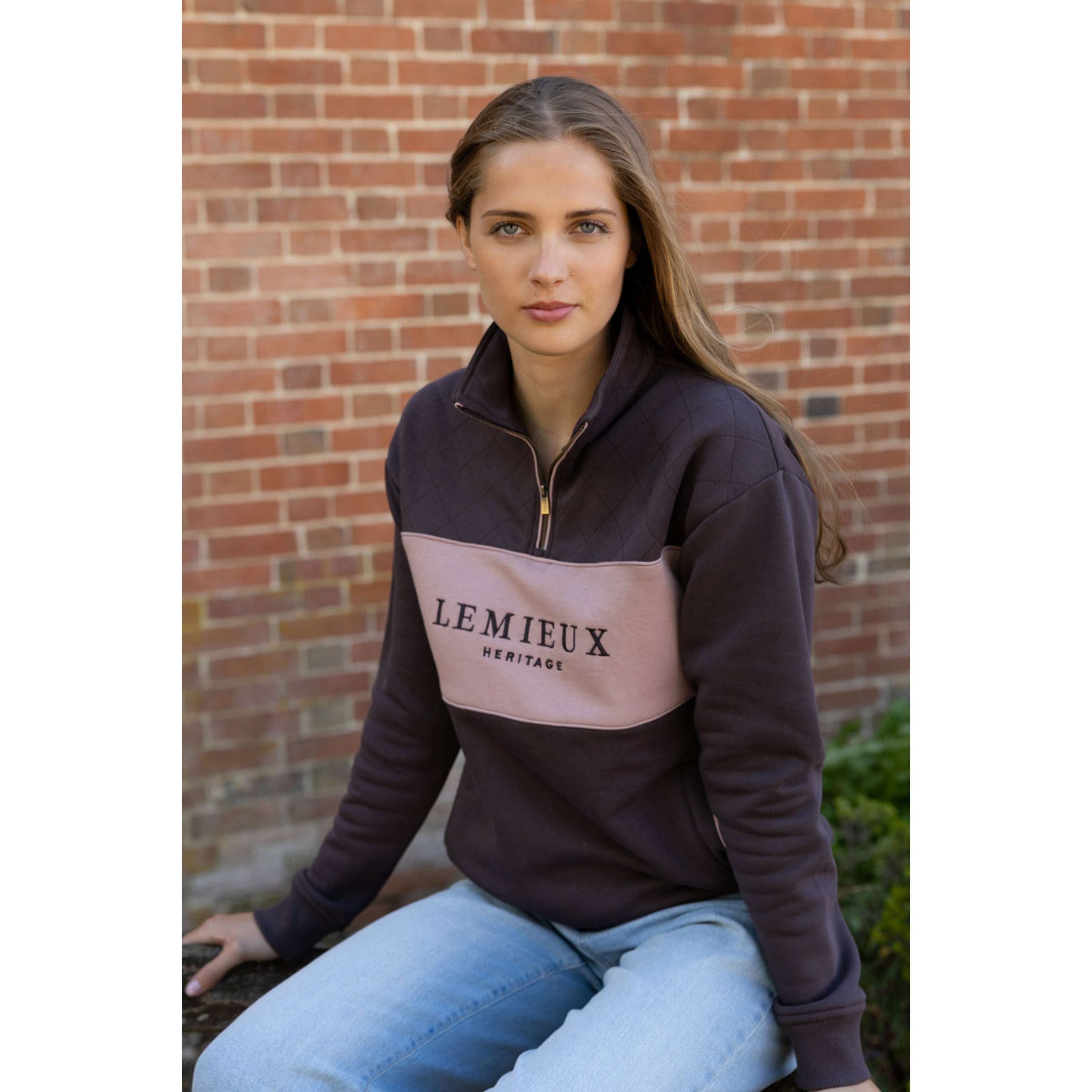 LeMieux Pull Heritage Quarter Zip Cocoa