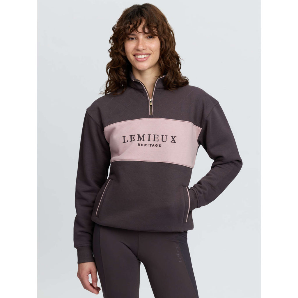 LeMieux Pull Heritage Quarter Zip Cocoa