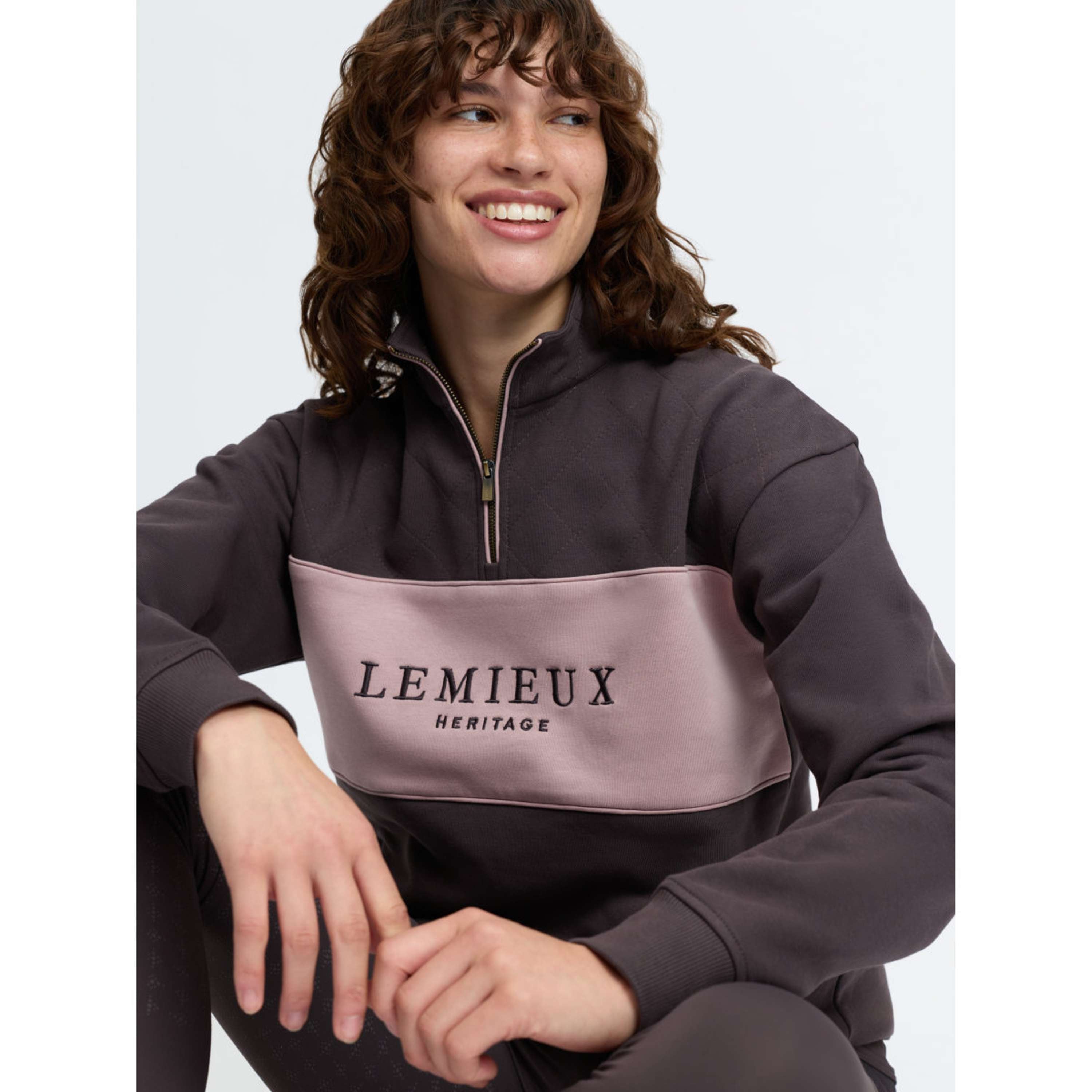 LeMieux Pull Heritage Quarter Zip Cocoa